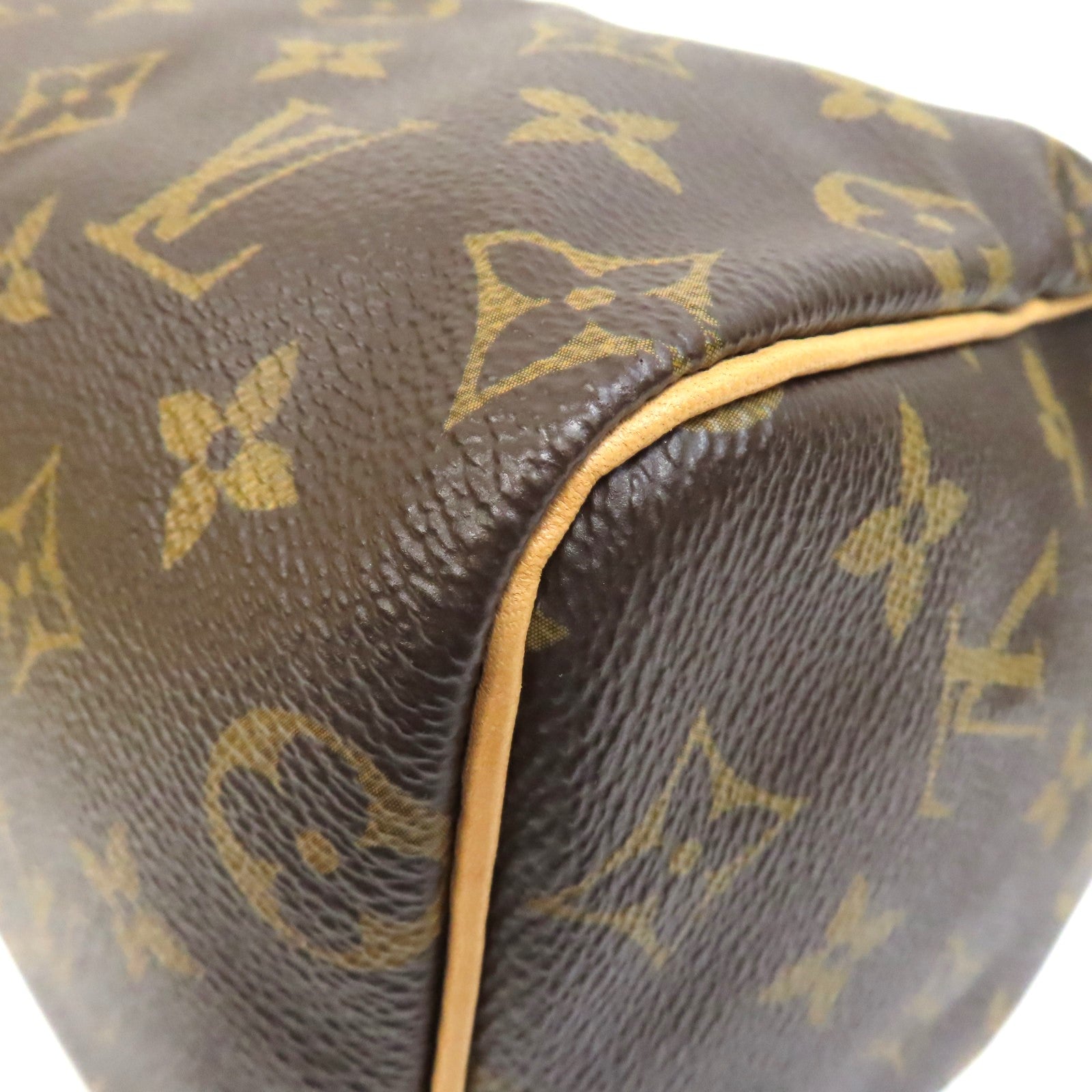 LOUIS VUITTON Monogram Speedy 25金扣手挽袋啡色