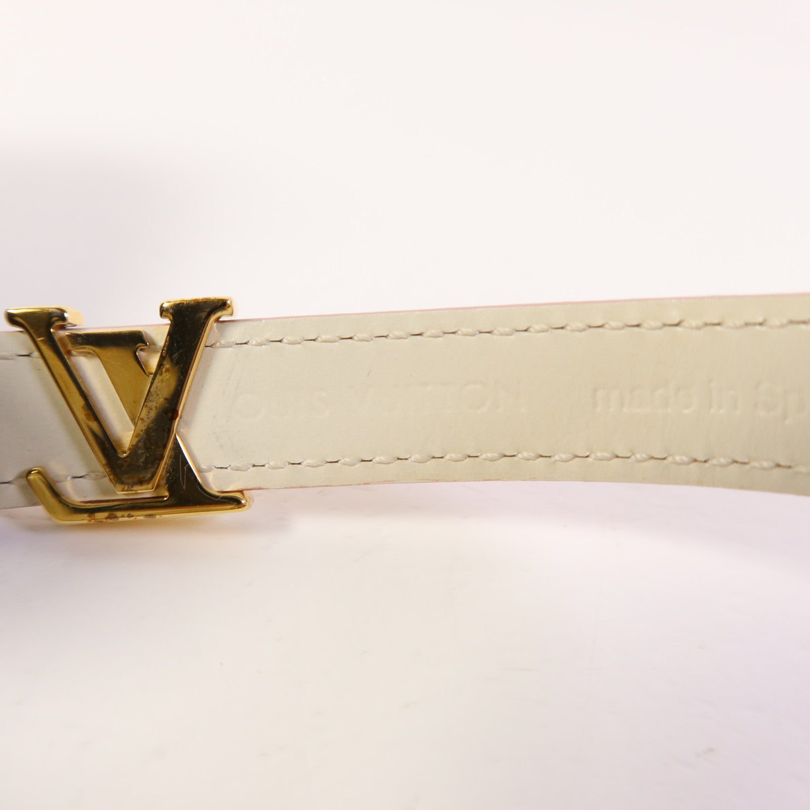 LOUIS VUITTON 牛皮皮革Bracelets金扣手鐲