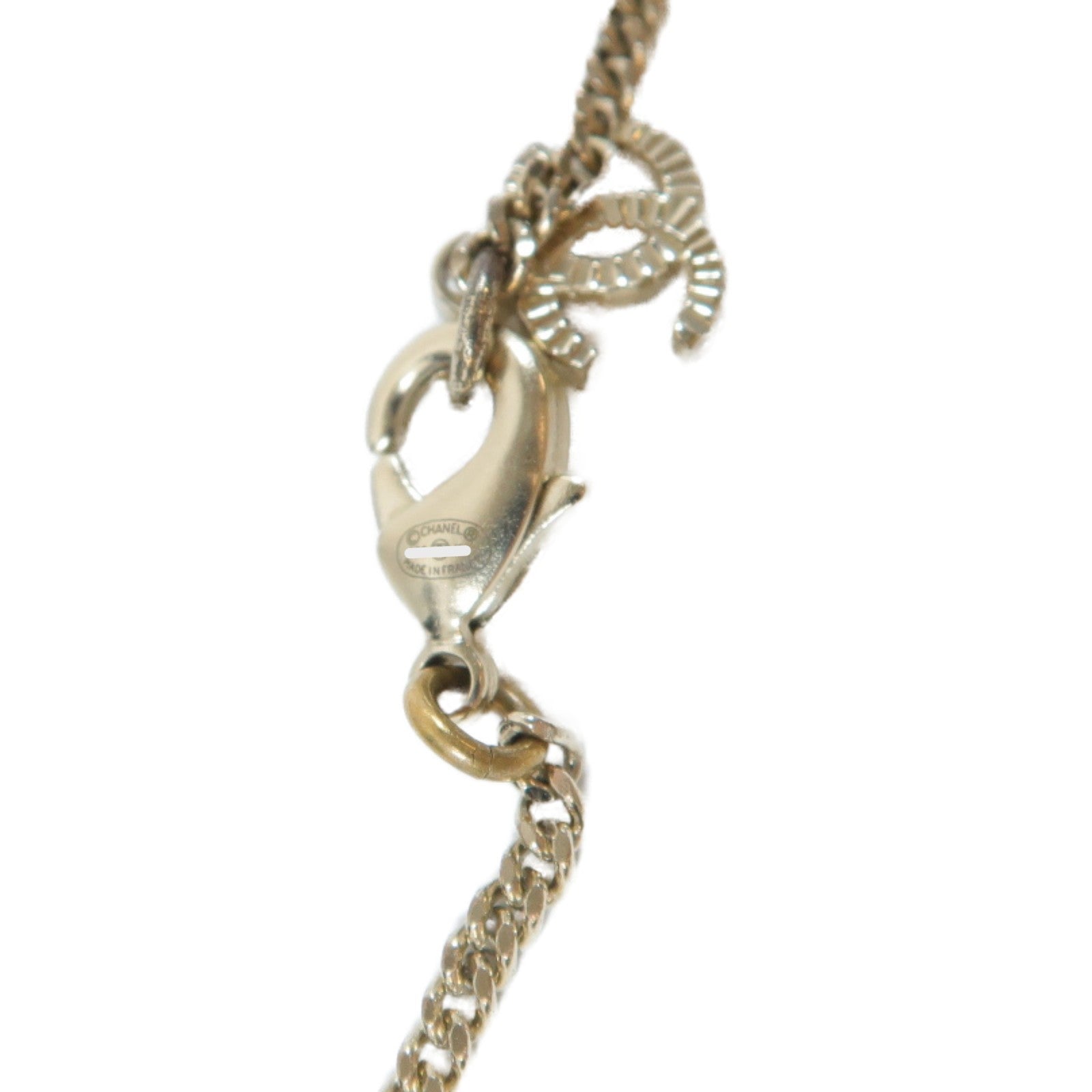 CHANEL 金屬Necklace項鍊金色/黑色