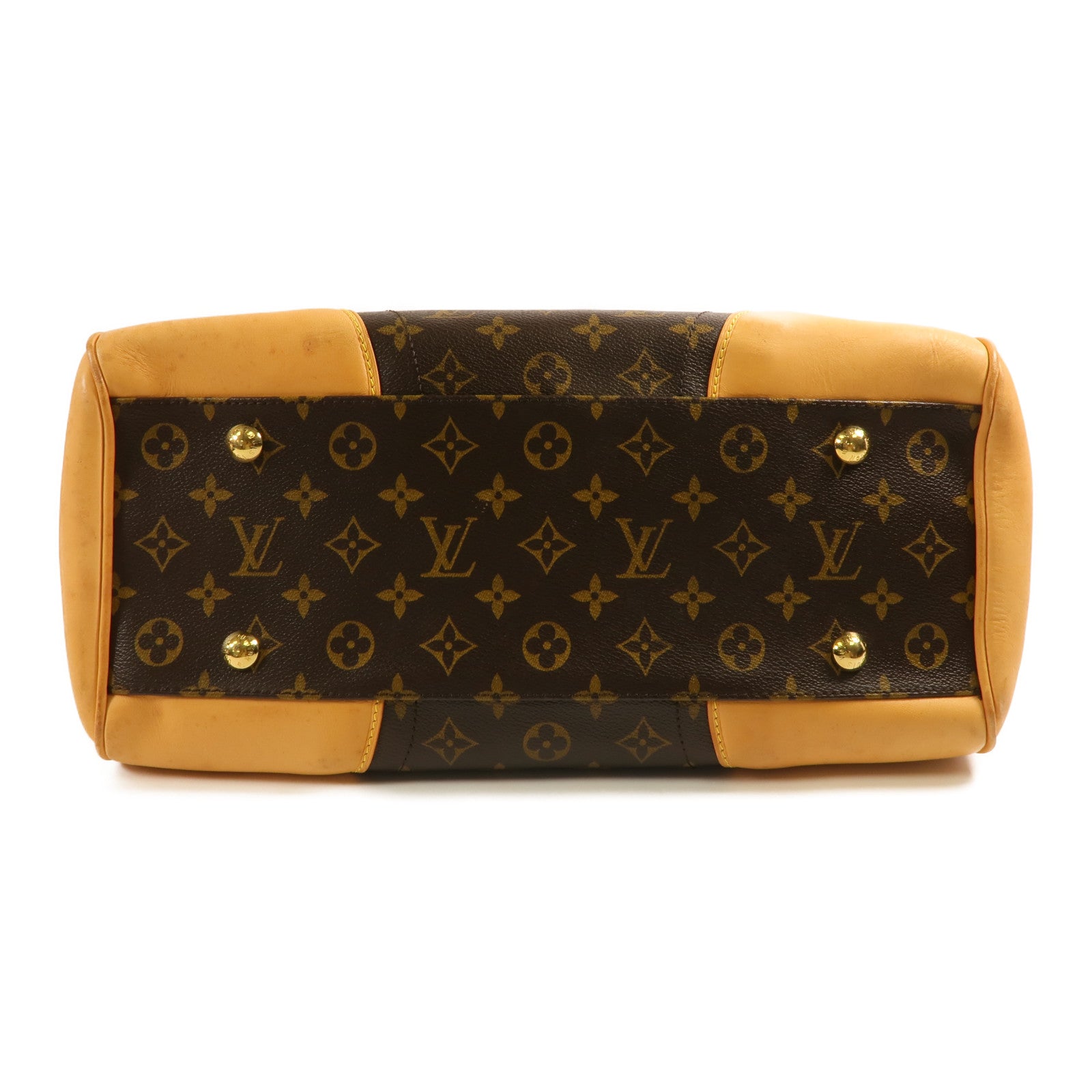 LOUIS VUITTON Monogram Beverly GM金扣手挽袋/肩背袋棕色