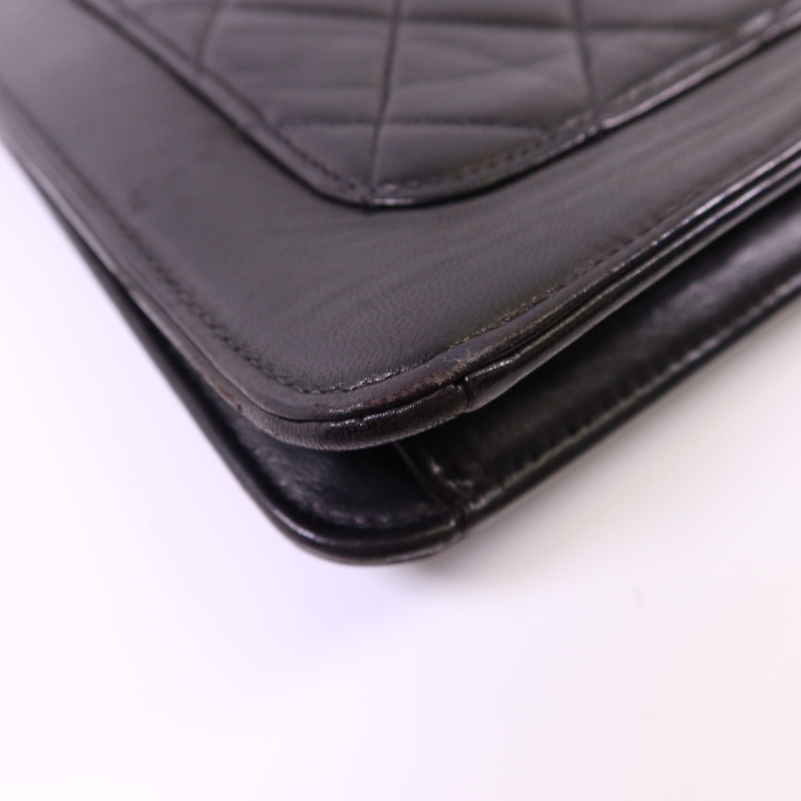 CHANEL 牛皮皮革Vintage Shoulder Bag金扣肩背袋