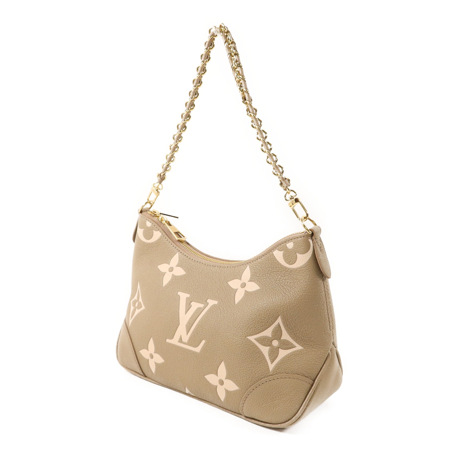 LOUIS VUITTON Monogram Empreinte Boulogne PM金扣手挽肩背兩用袋