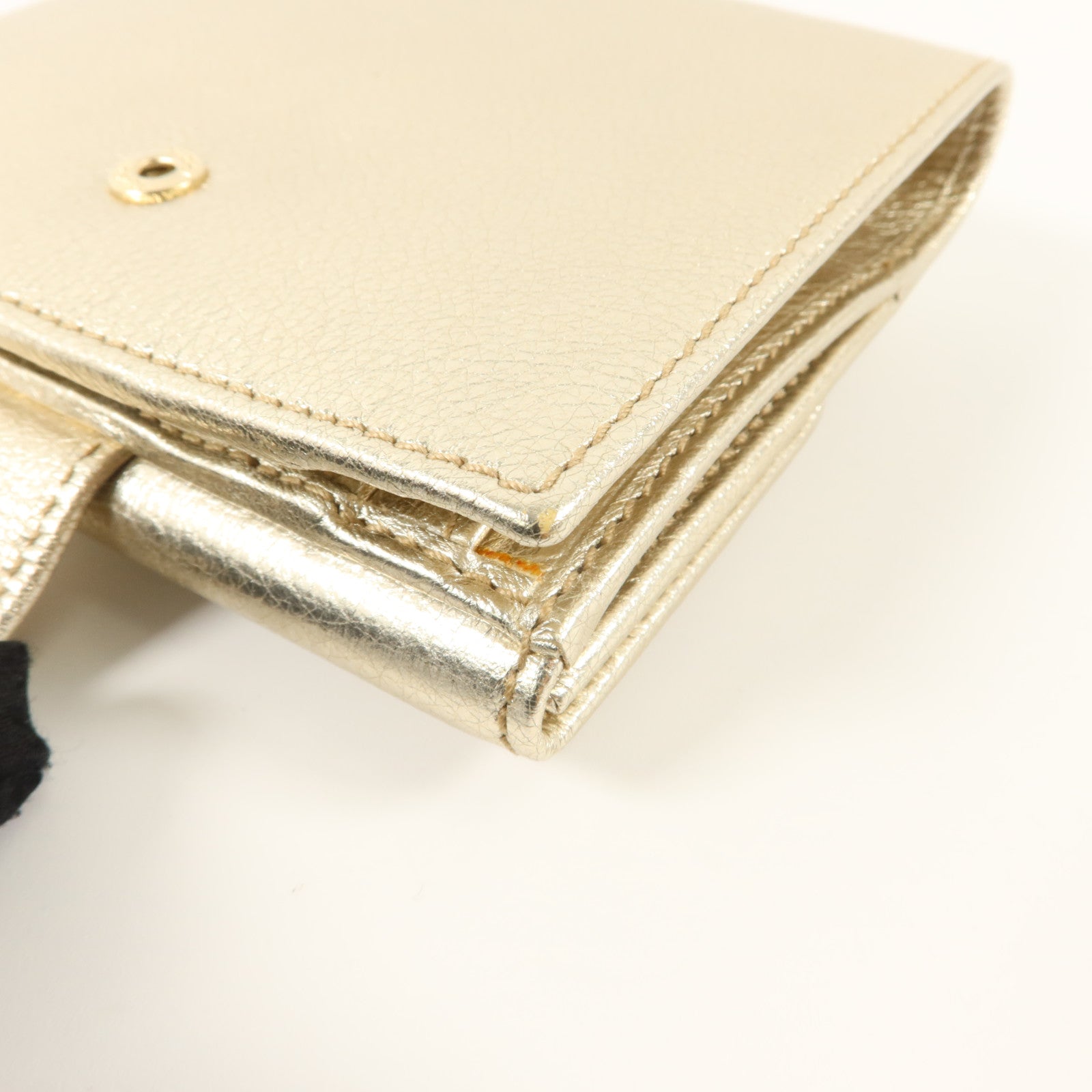 GUCCI 牛皮皮革Interlocking G W Hook Wallet錢包
