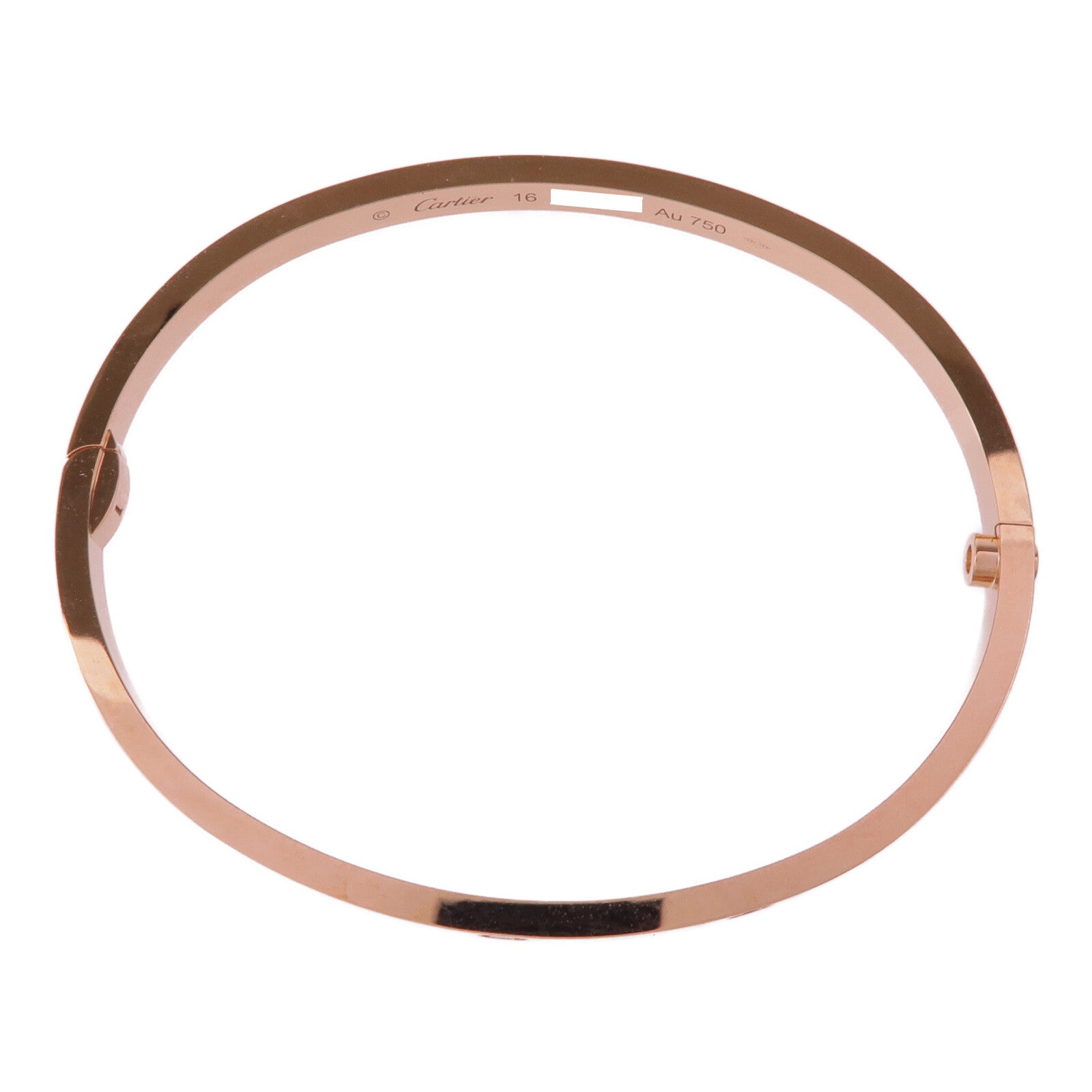 CARTIER 18K玫瑰金Love Bracelet Small Model 10 Diamonds鑽石手鐲Cartier#16