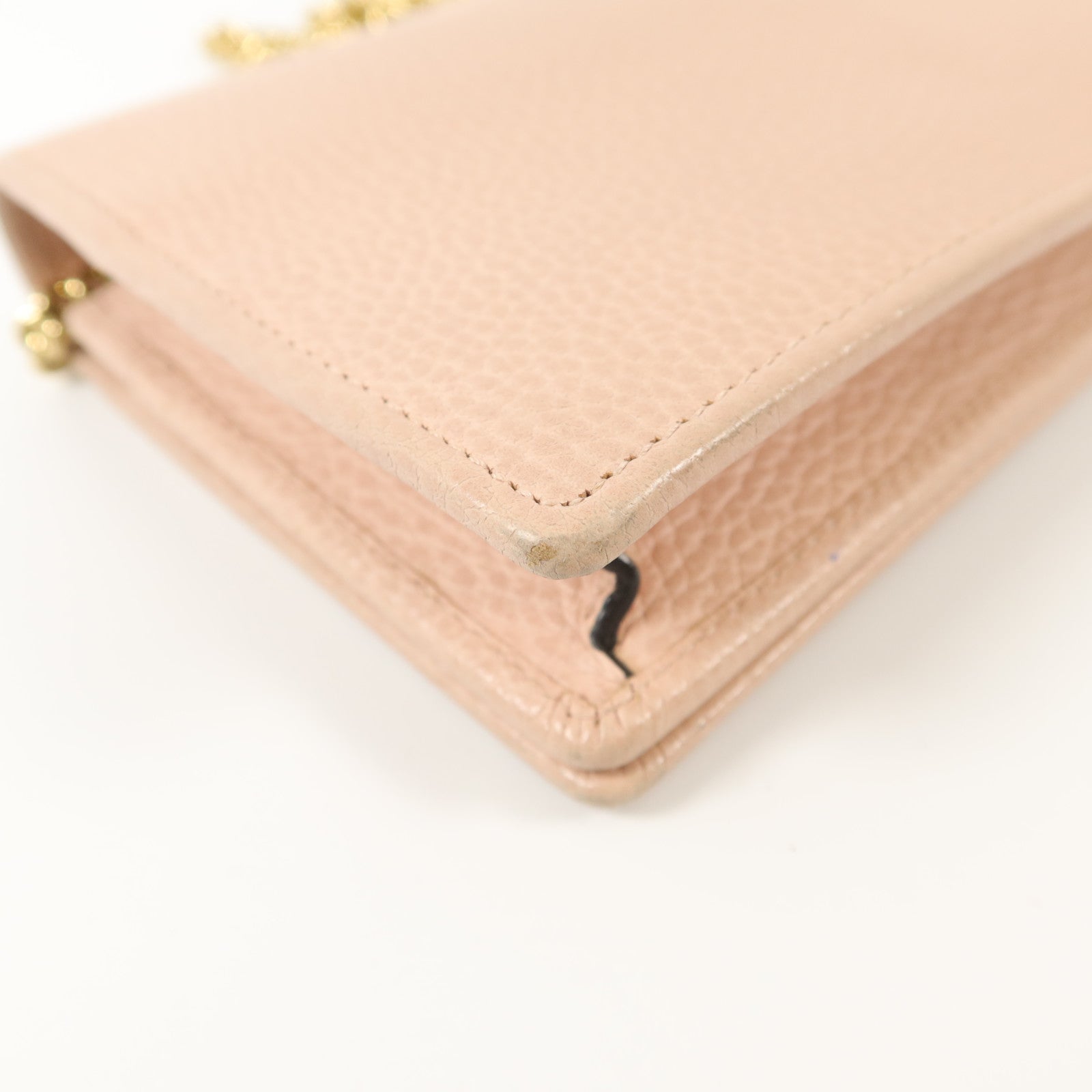 GUCCI 【激減優惠】牛皮皮革WOC Wallet On Chain鏈帶肩背袋