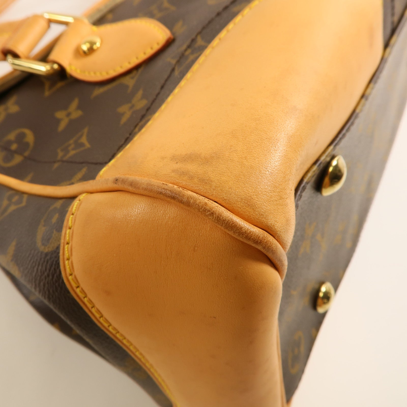 LOUIS VUITTON Monogram Beverly GM金扣手挽袋/肩背袋棕色