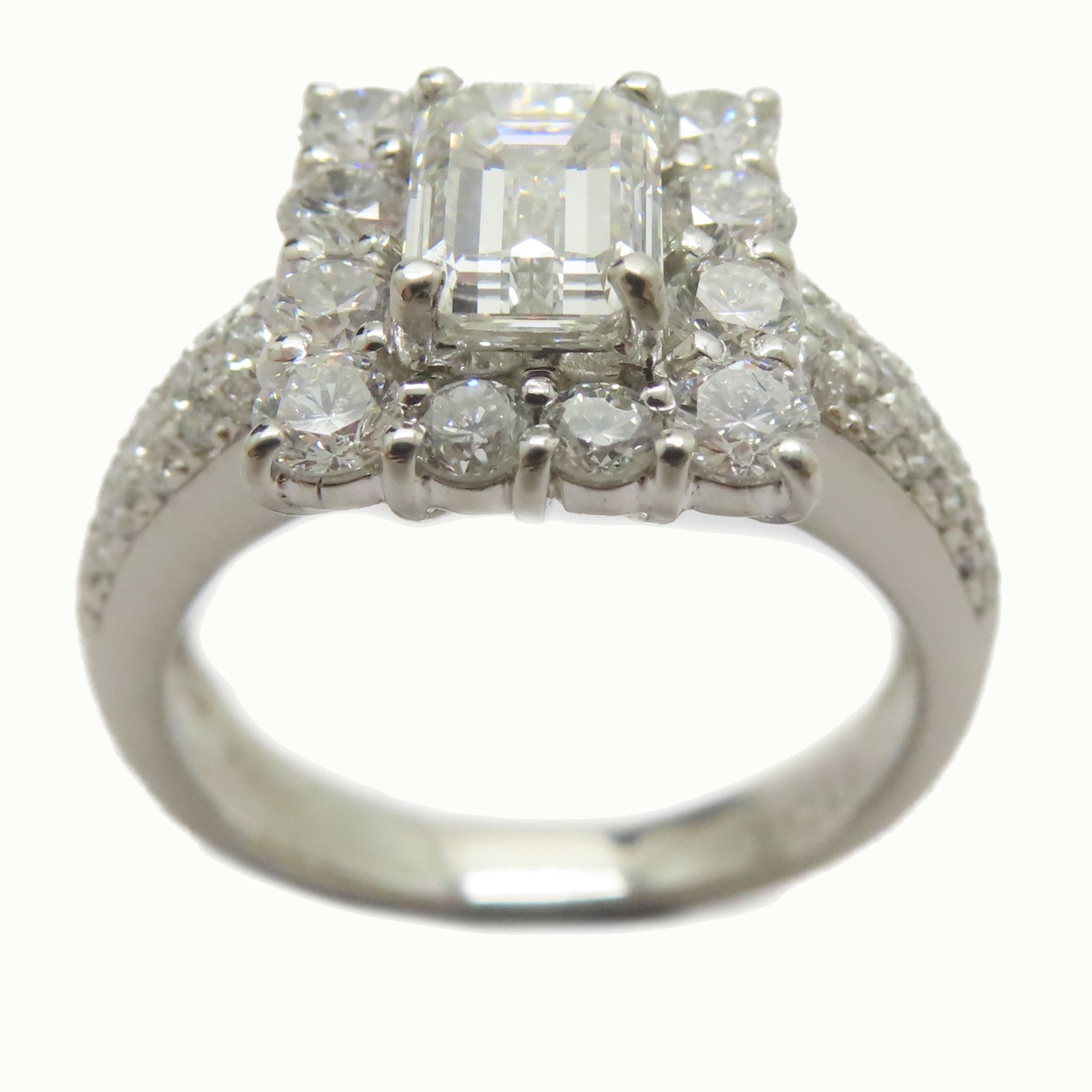 JEWELRY 【激減優惠】PT900鉑金Diamond Ring 1.045ct鑽石/1.11ct鑚石戒指US#6