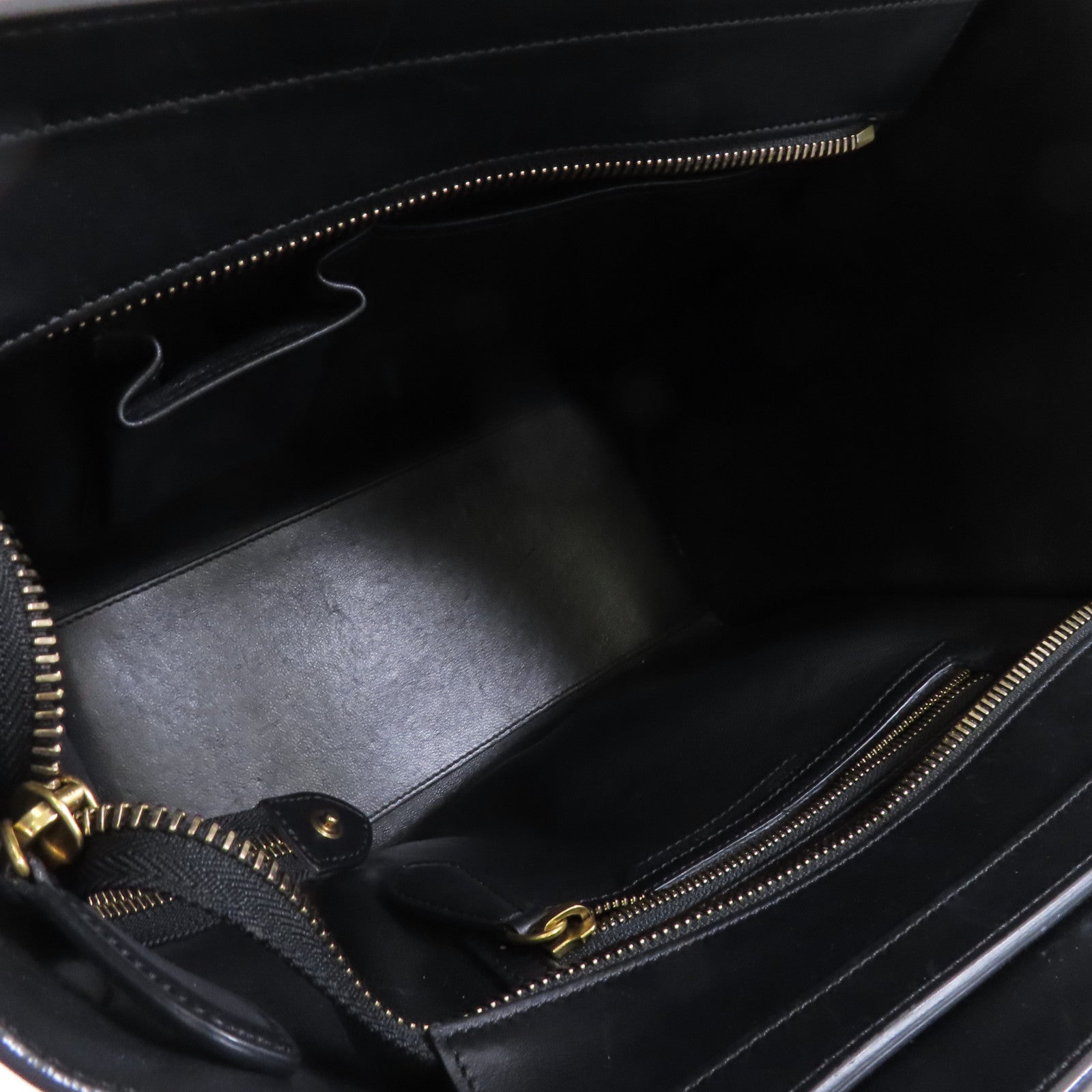 CELINE 牛皮皮革Micro Laggage金扣手挽袋灰色/黑色/深綠色