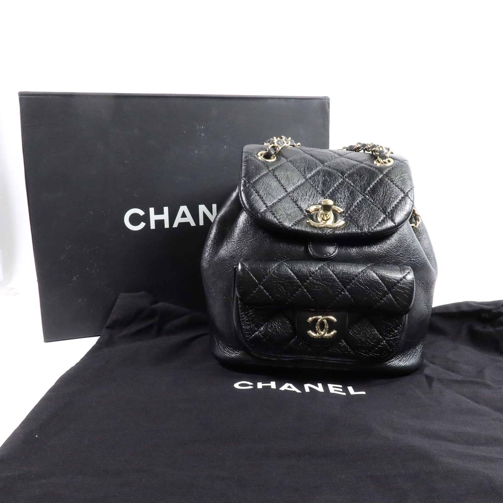 CHANEL 牛皮皮革Duma Backpack背包