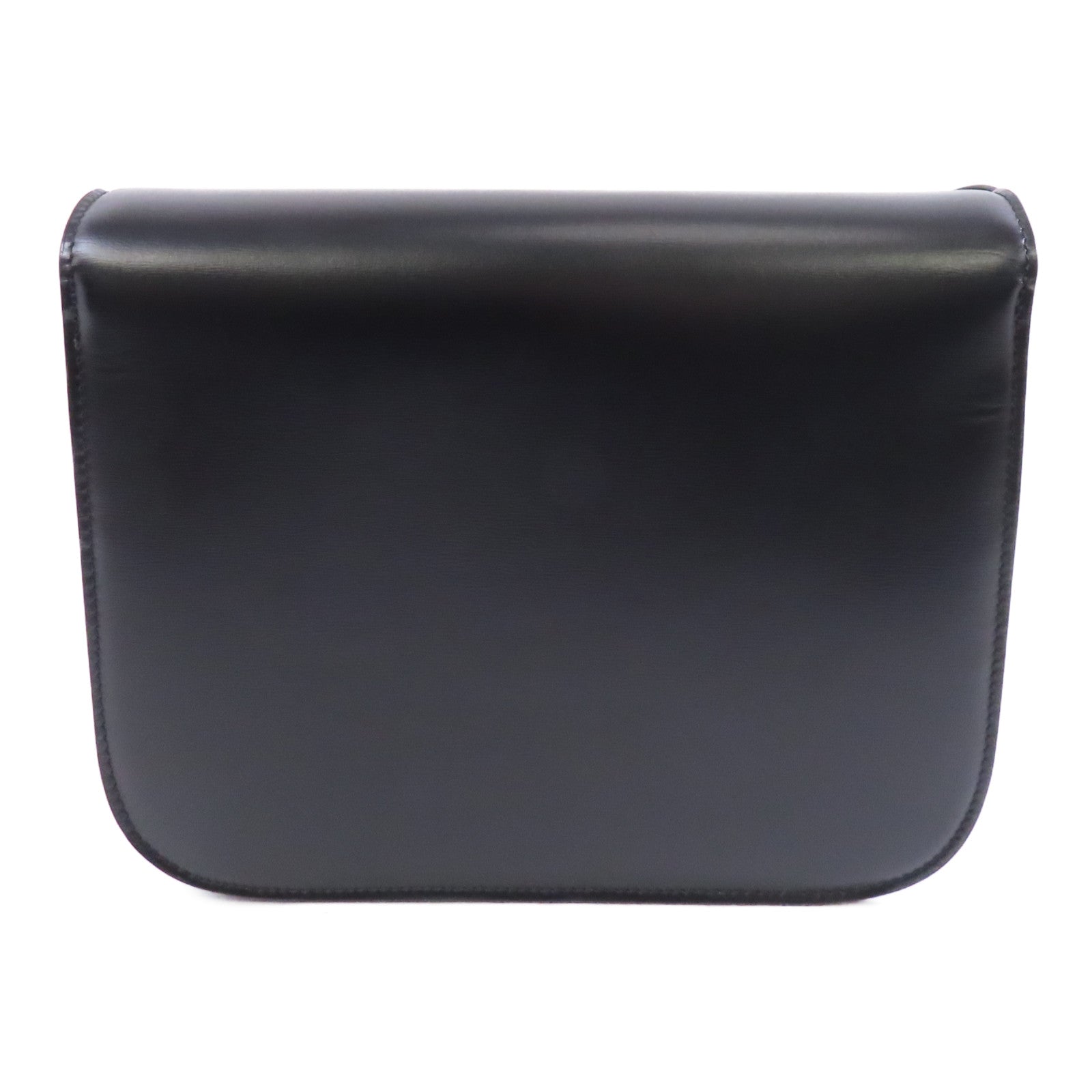 CELINE 牛皮皮革Classic Box金扣肩背袋黑色