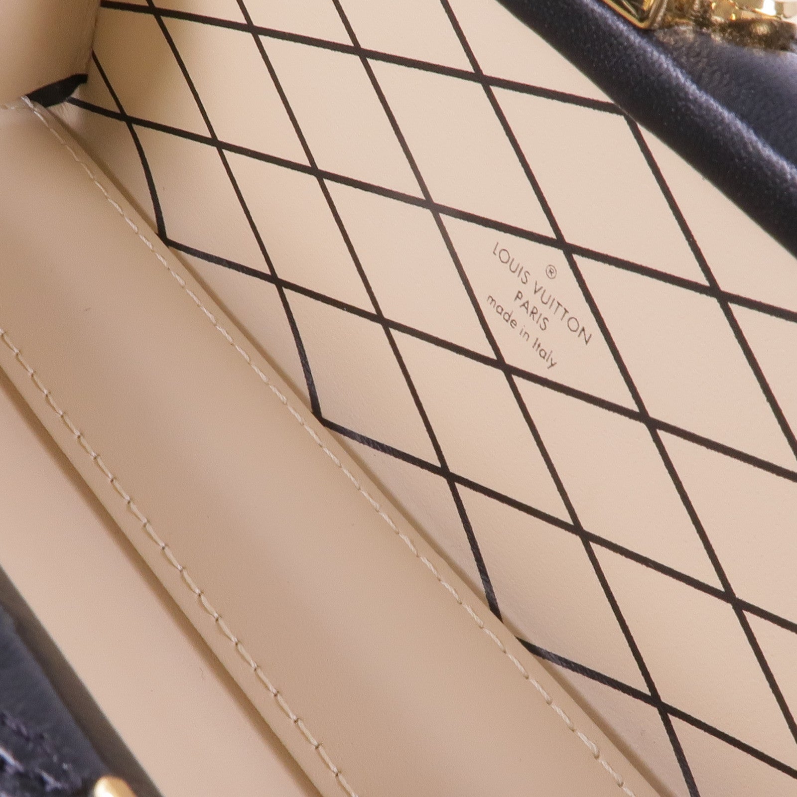 LOUIS VUITTON 羊皮皮革Vanity Case金扣肩背袋