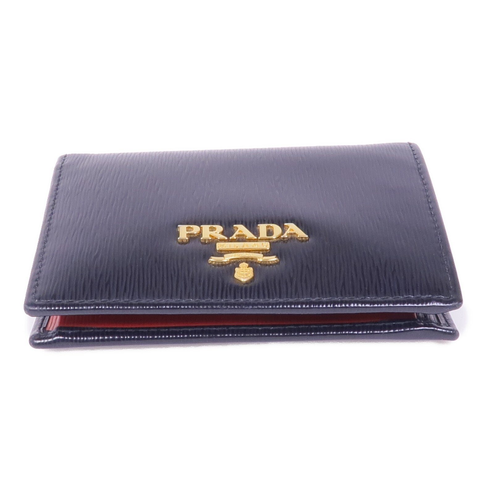 PRADA 牛皮皮革Wallet金扣錢包