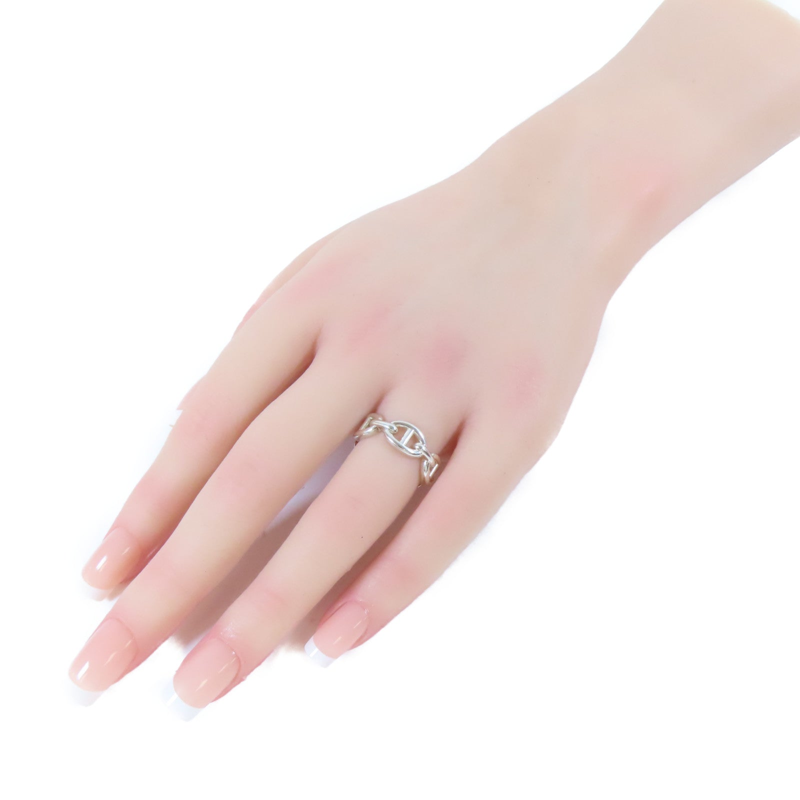HERMES 925純銀Roulis Ring戒指Hermes#52/US#5.75