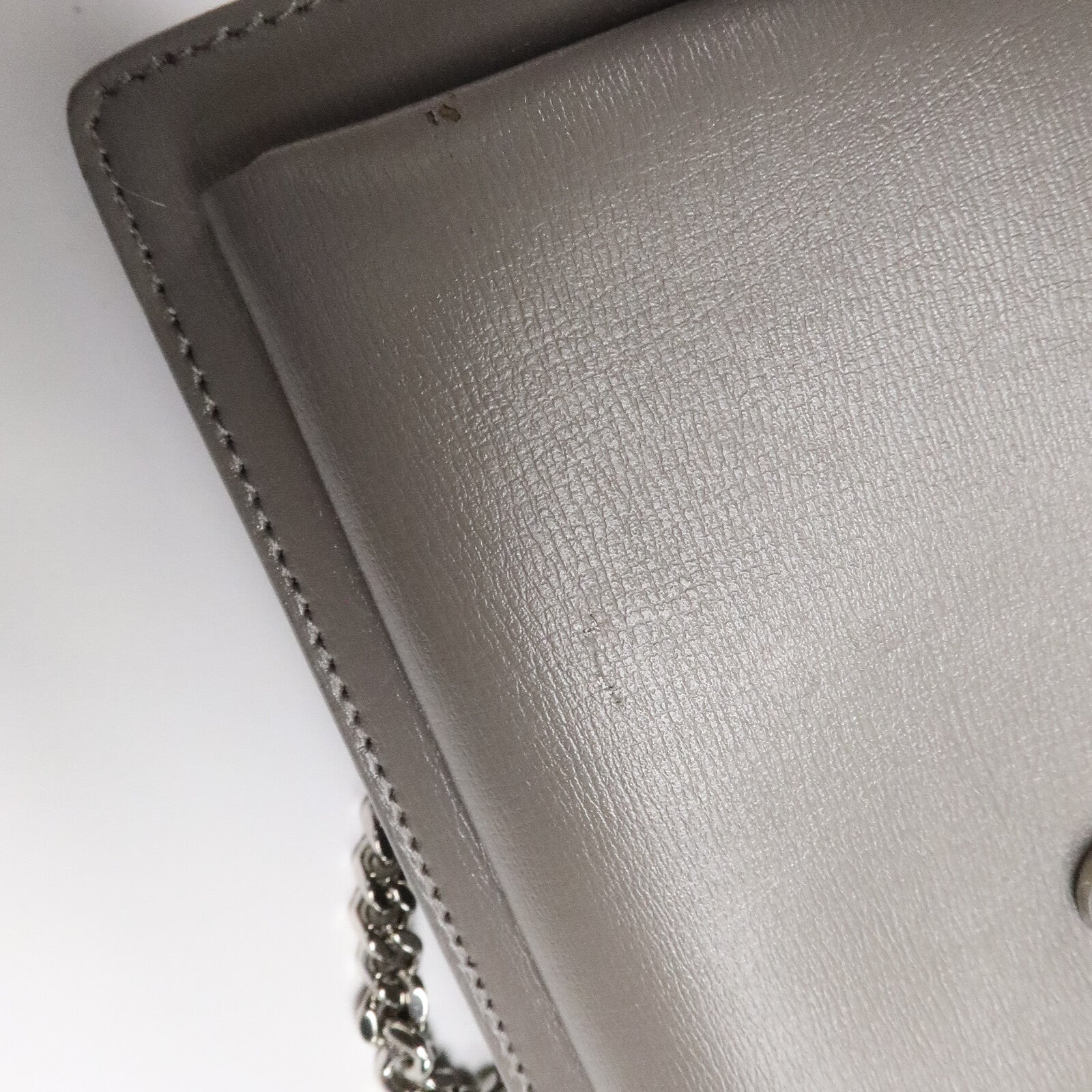 SAINT LAURENT 牛皮皮革Shoulder Bag鏈帶肩背袋