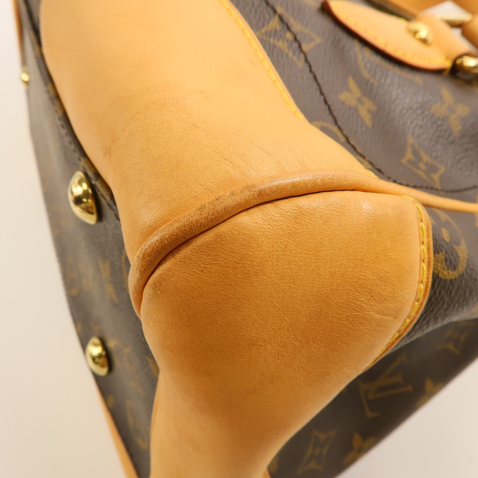 LOUIS VUITTON Monogram Beverly GM金扣手挽袋/肩背袋棕色