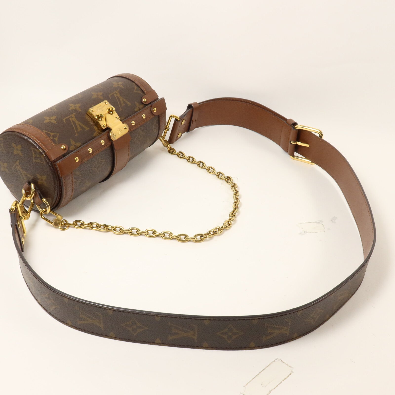 LOUIS VUITTON Monogram Papillon Trunk鏈帶手挽肩背兩用袋