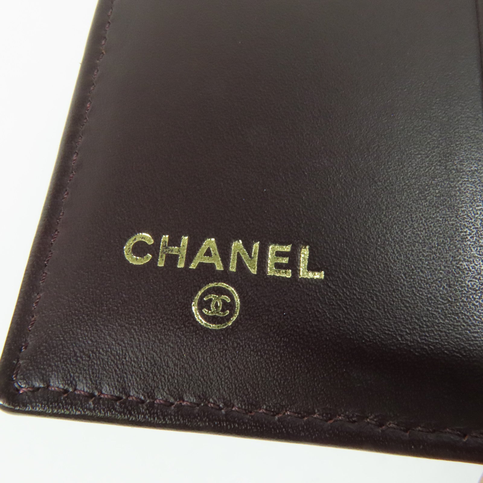 CHANEL 牛皮皮革Wallet金扣錢包