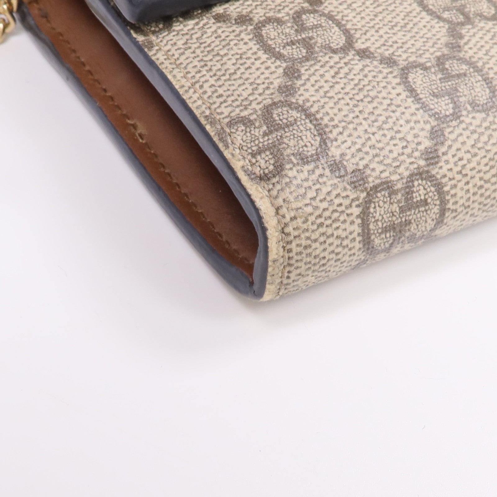GUCCI 塗層帆布/皮革Padlock Wallet On Chain鏈帶肩背袋