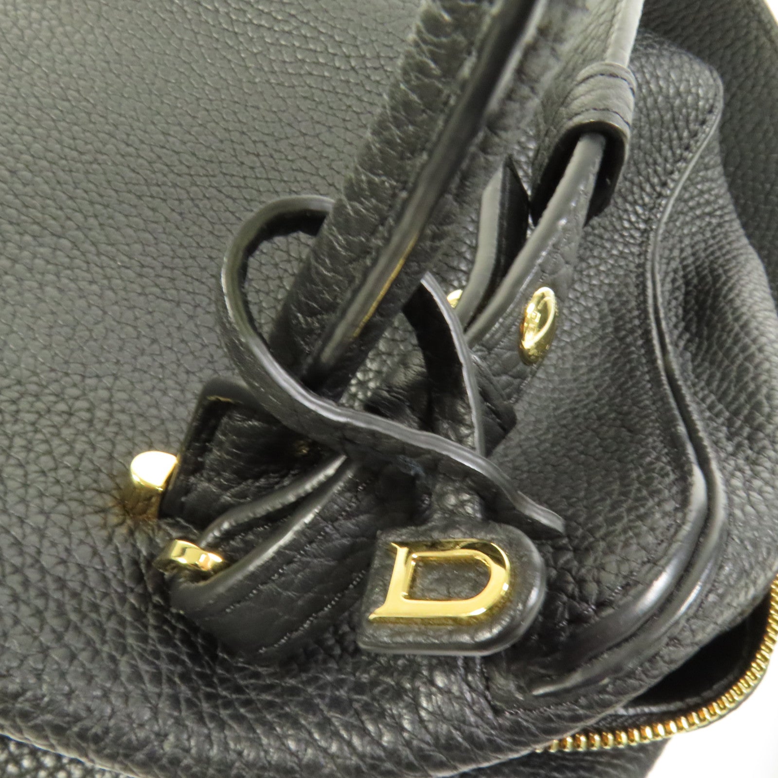 Delvaux 牛皮皮革Cool Box MM金扣手挽肩背兩用袋