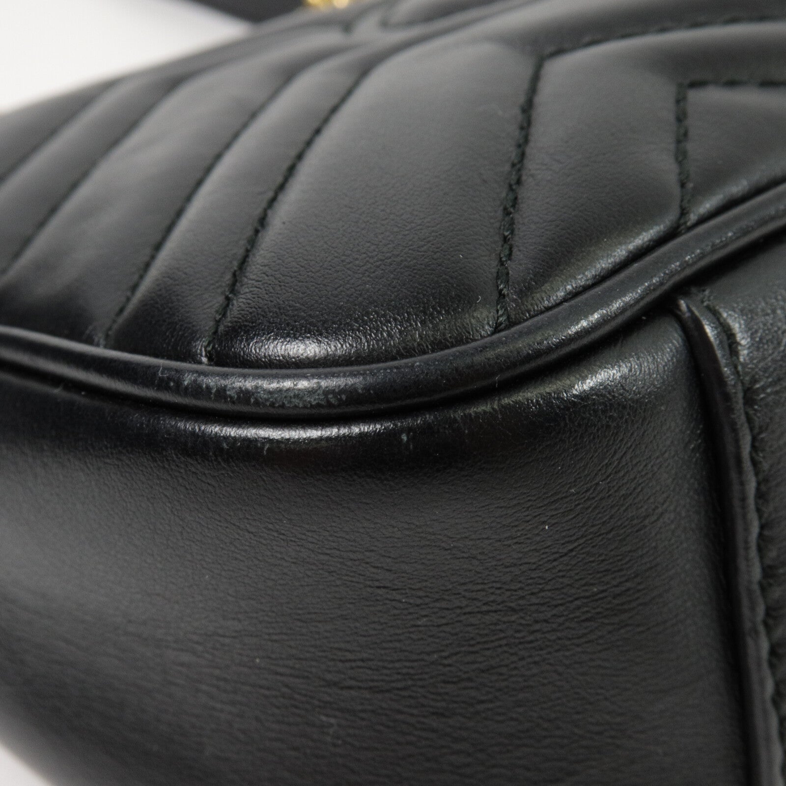 GUCCI 牛皮皮革GG Marmont Small鏈帶肩背袋
