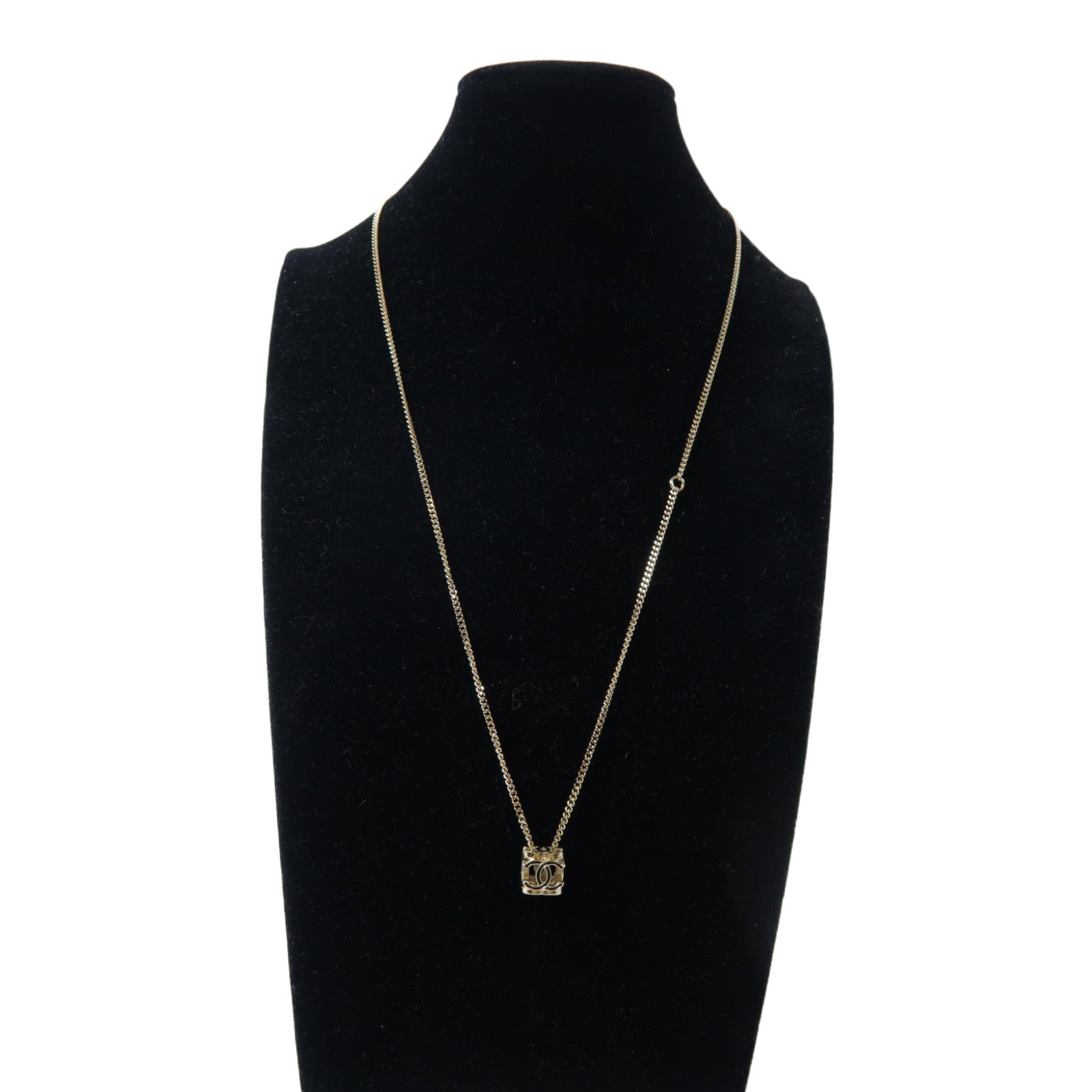 CHANEL 金屬Necklace項鍊金色/黑色