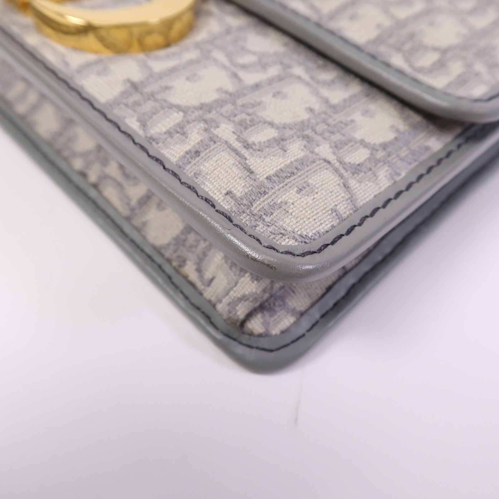 Dior 帆布Montaigne 30金扣肩背袋