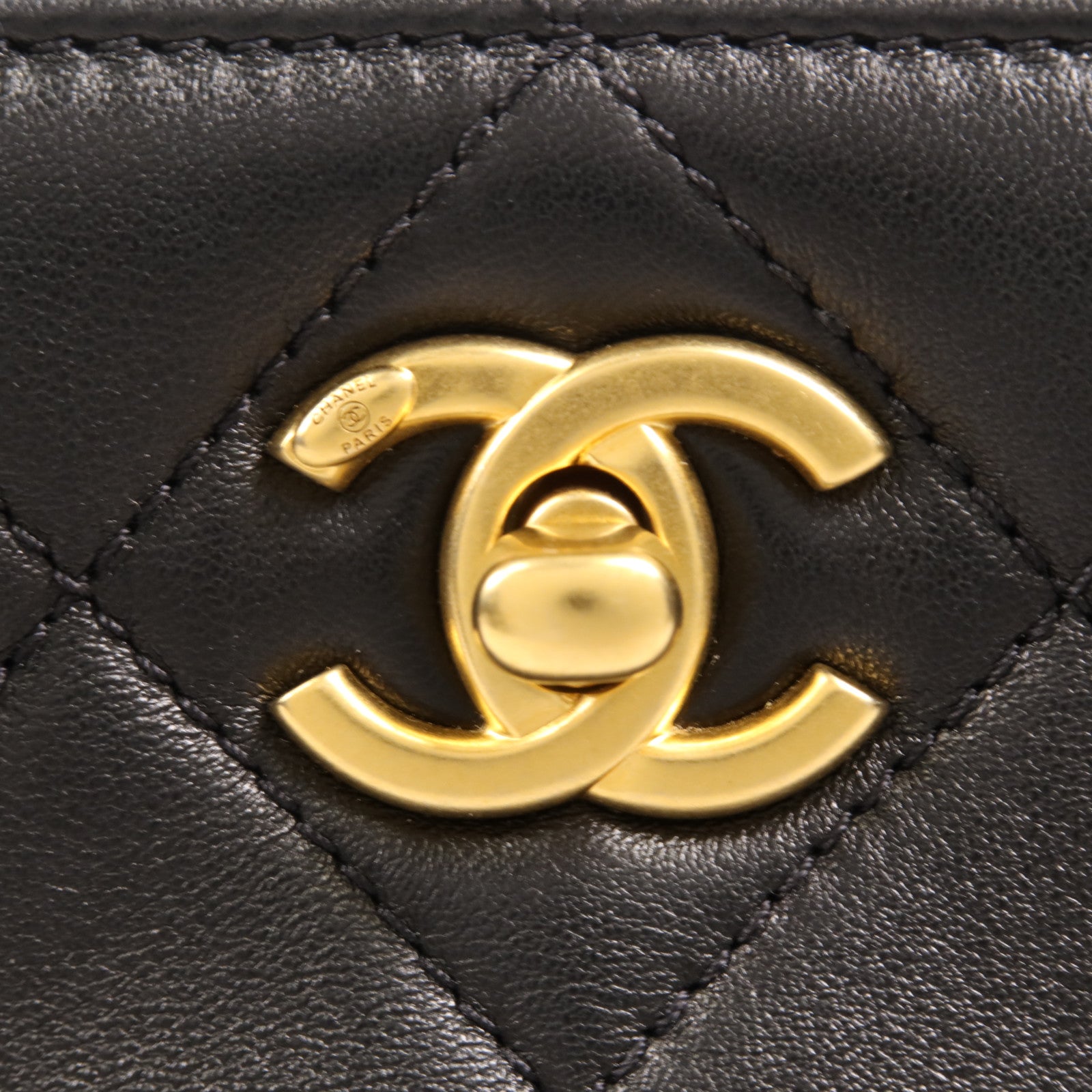 CHANEL 羊皮皮革25 Pearl Handle Shopping Bag金扣手挽肩背兩用袋
