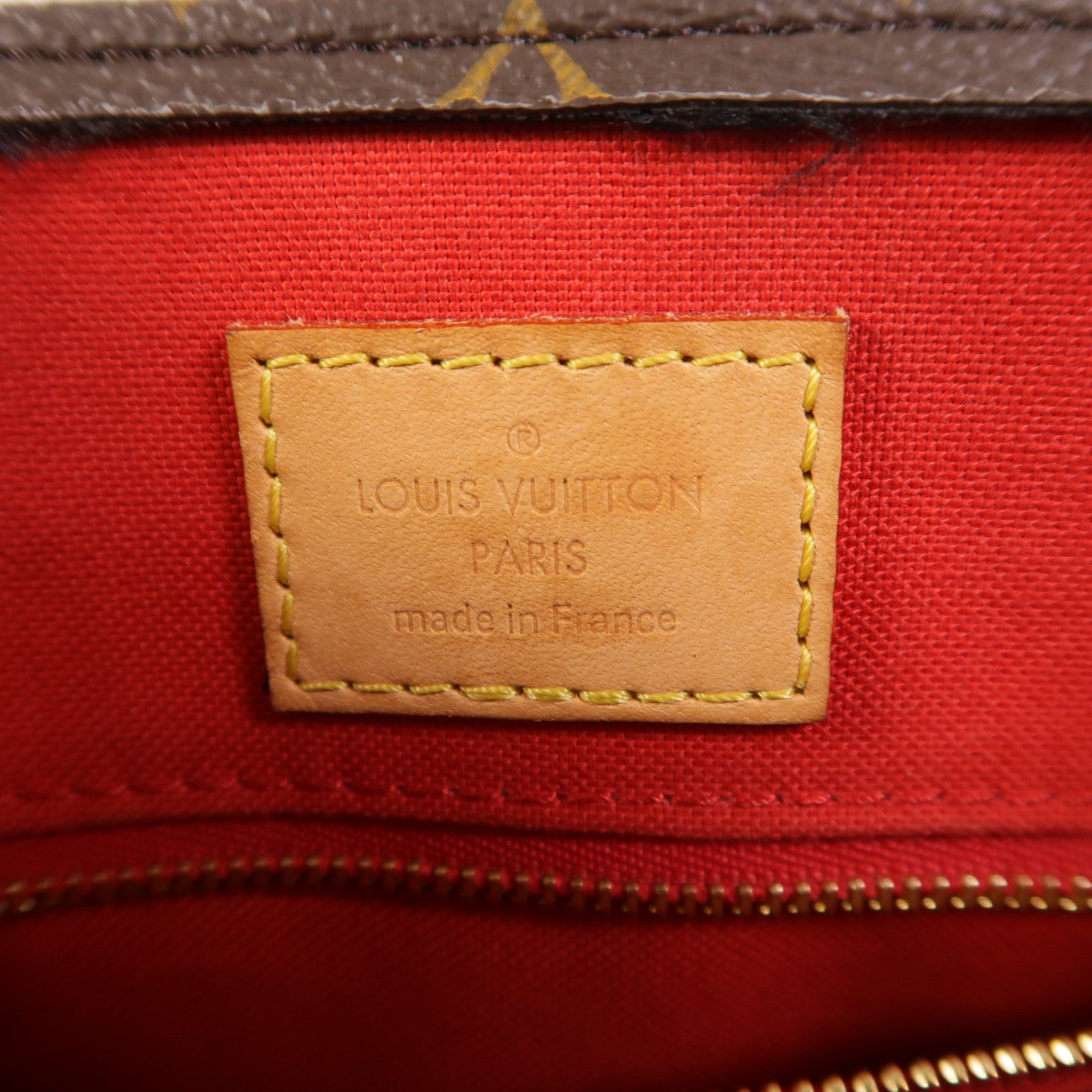 LOUIS VUITTON Monogram Sac Plat BB金扣手挽肩背兩用袋棕色