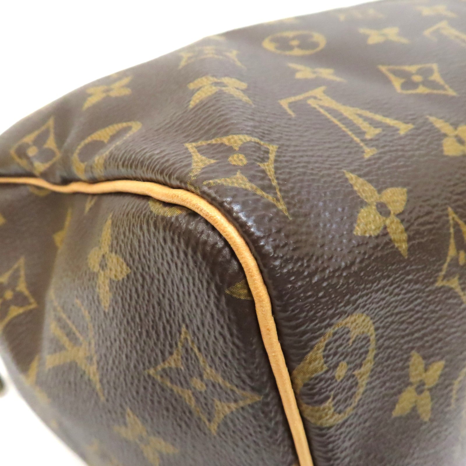 LOUIS VUITTON Monogram Speedy 25金扣手挽袋啡色