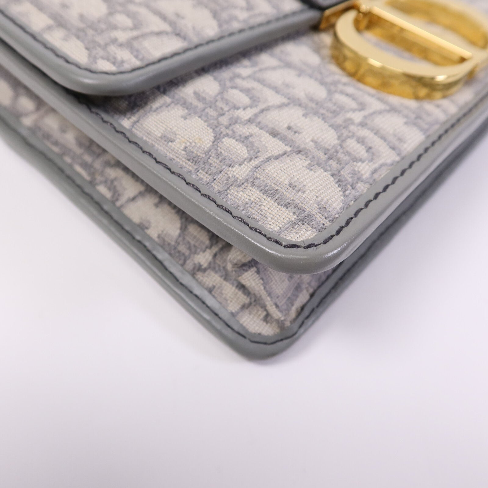 Dior 帆布Montaigne 30金扣肩背袋