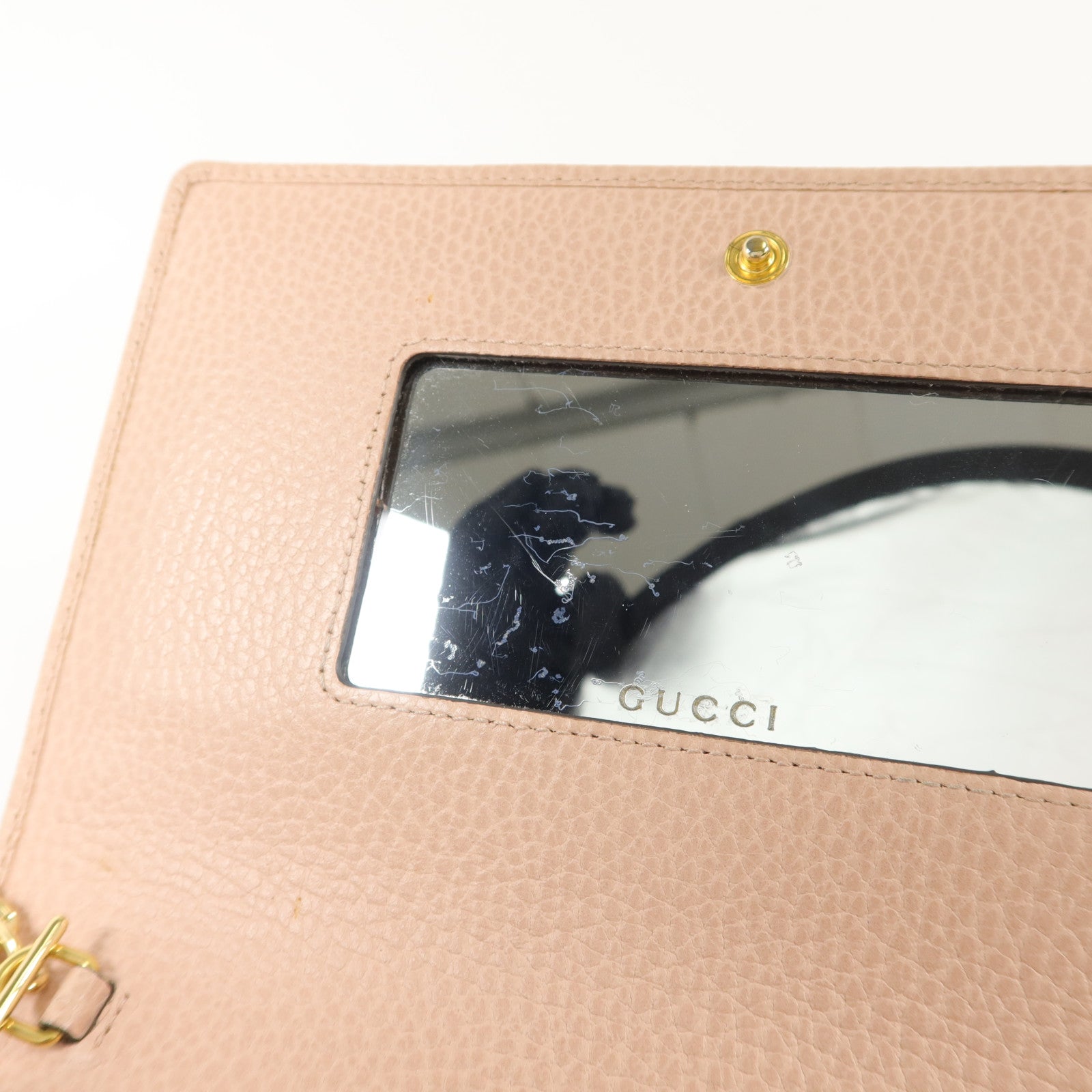 GUCCI 【激減優惠】牛皮皮革WOC Wallet On Chain鏈帶肩背袋