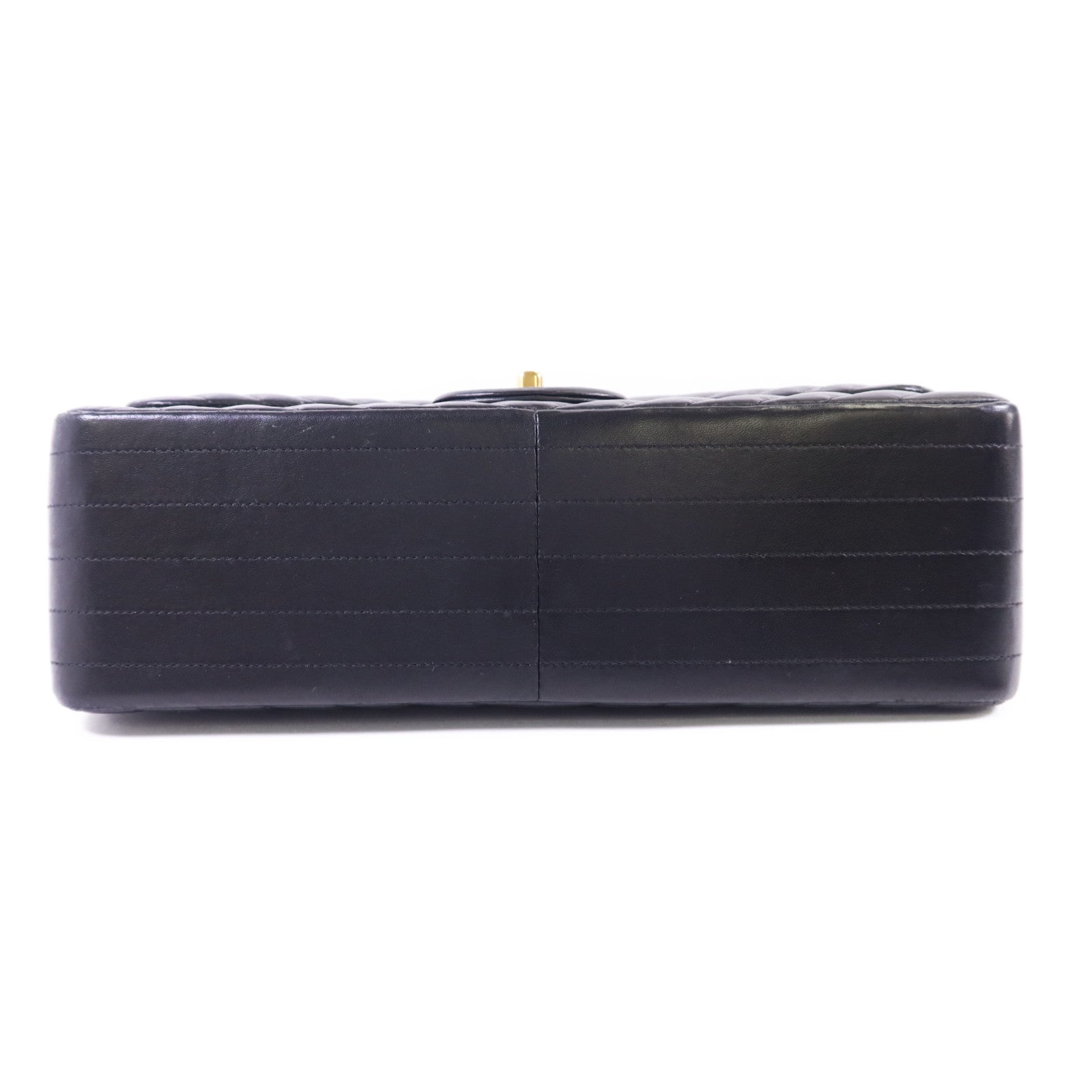 CHANEL 羊皮皮革Classic Jumbo金扣鏈帶手挽肩背兩用袋