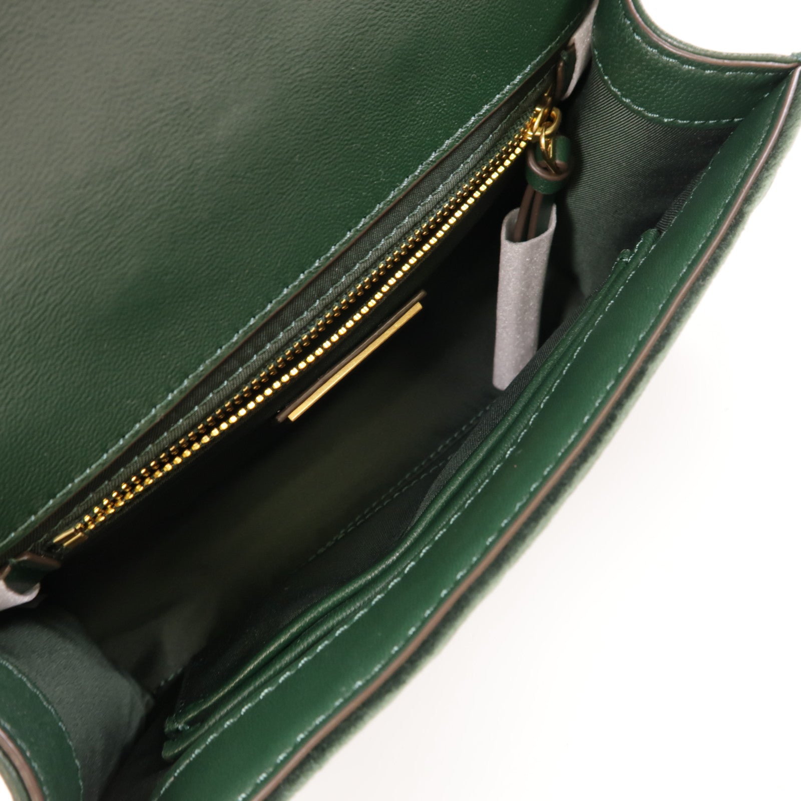 Tory Burch 天鵝絨Fleming Mini Stud金扣肩背袋