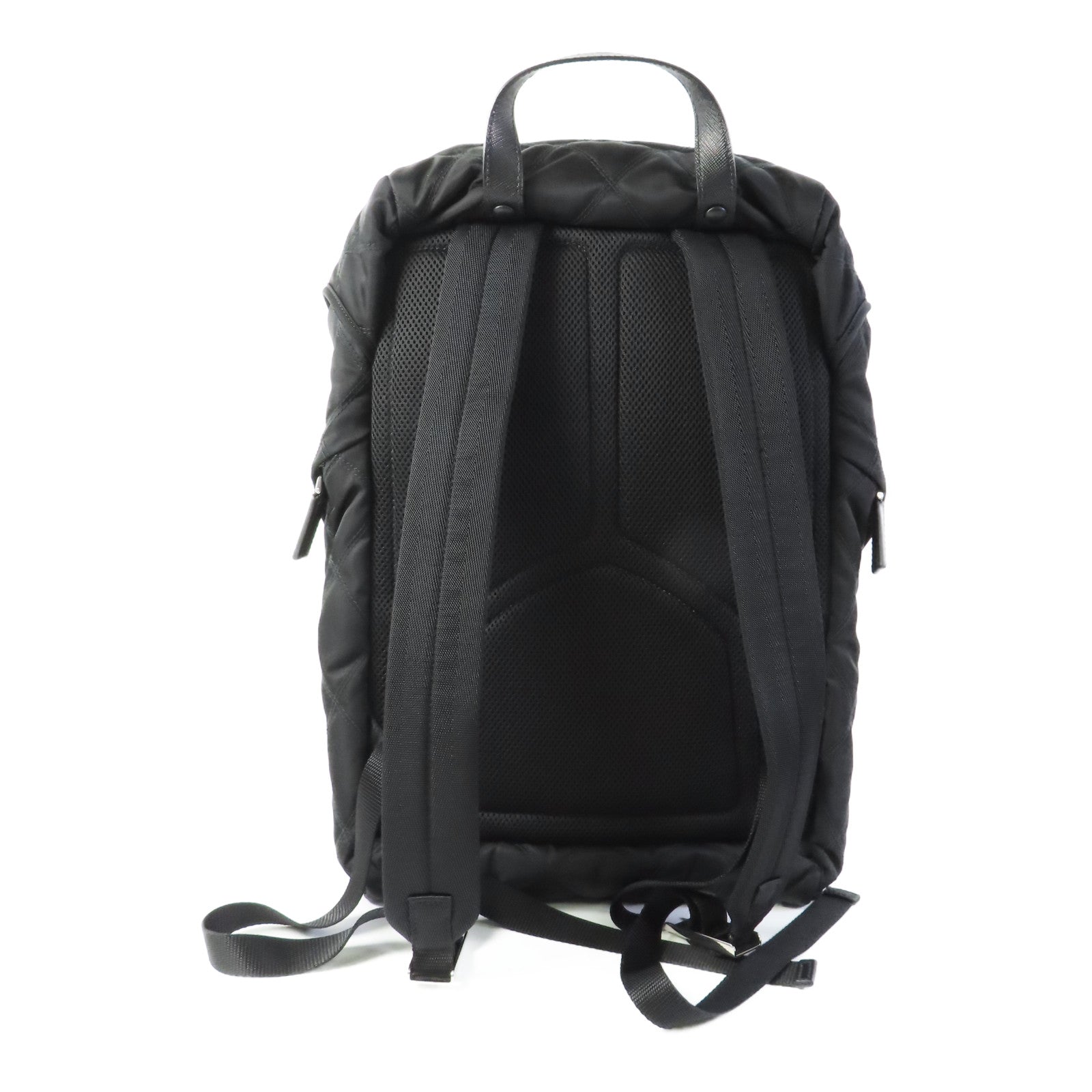 PRADA 尼龍Backpack銀扣背包