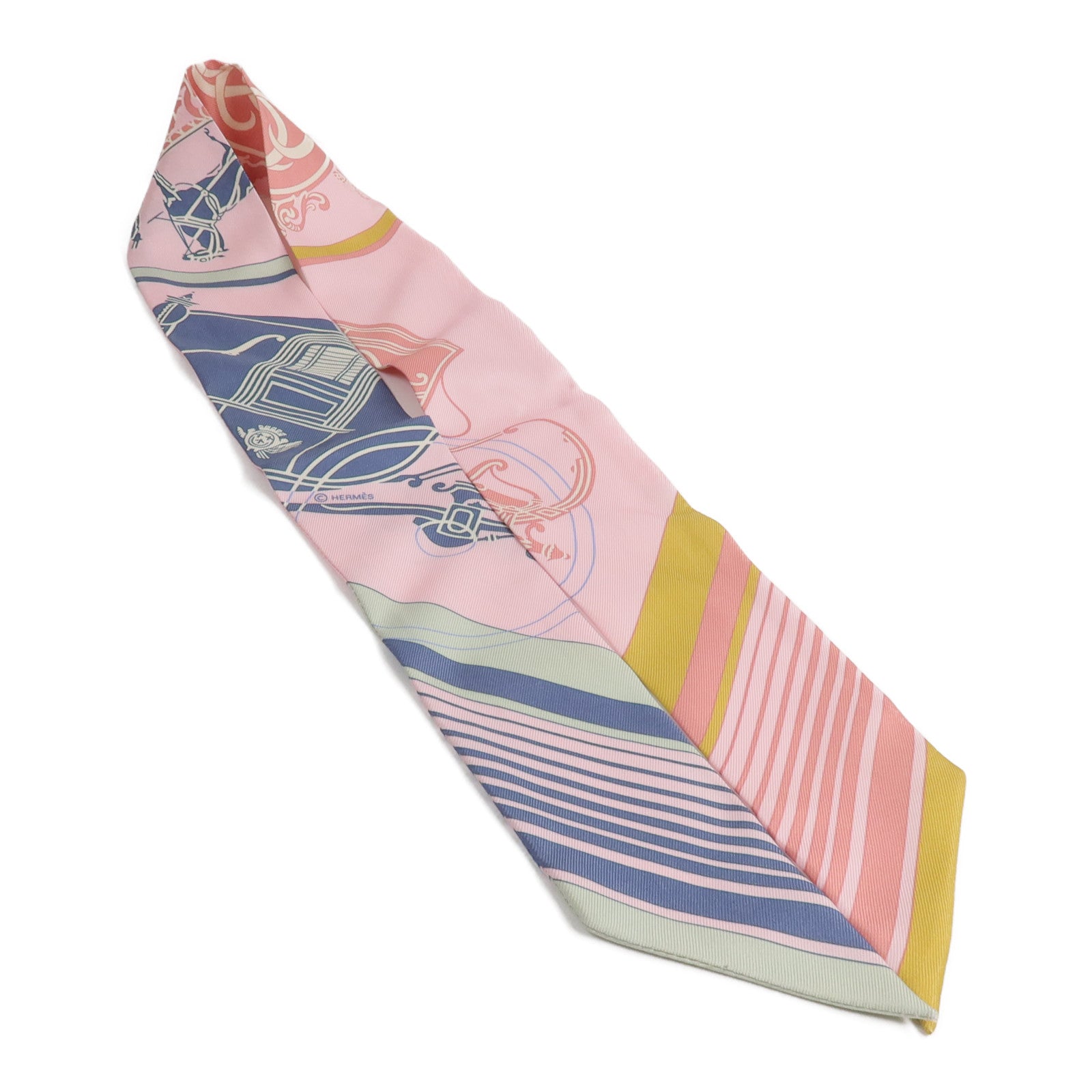 HERMES 【激減優惠】絲質Twilly絲巾