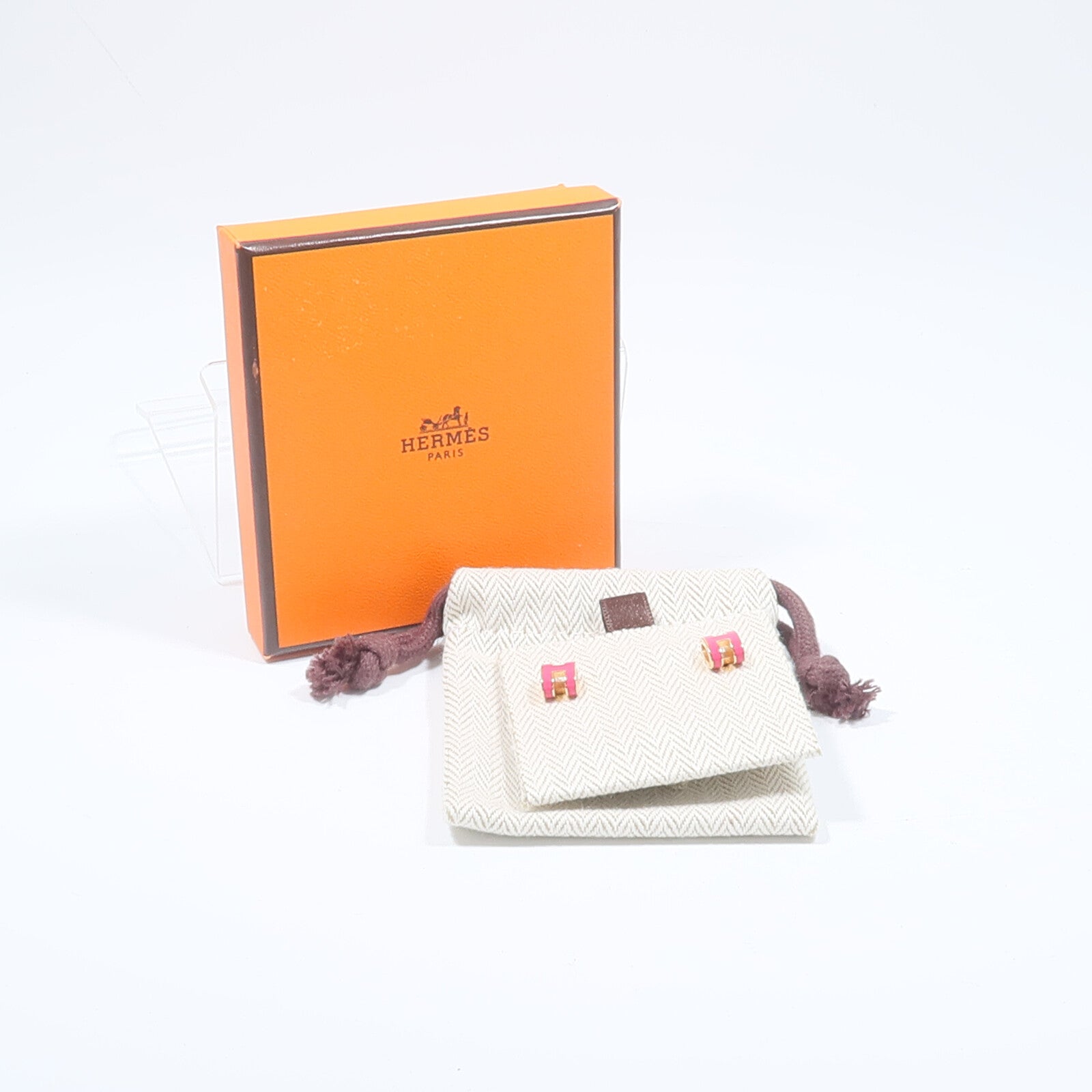 HERMES 金屬Mini Pop H Earrings耳環