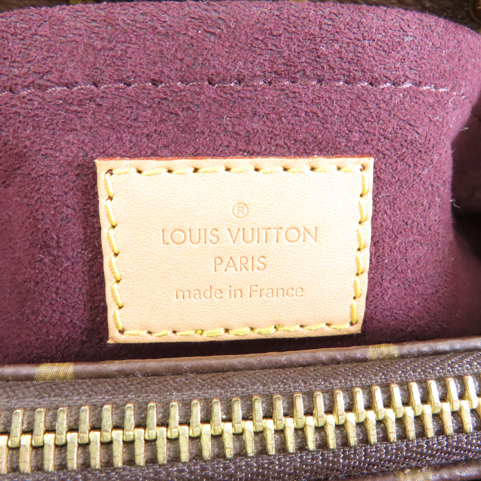 LOUIS VUITTON Monogram Montaigne BB金扣手挽肩背兩用袋啡色