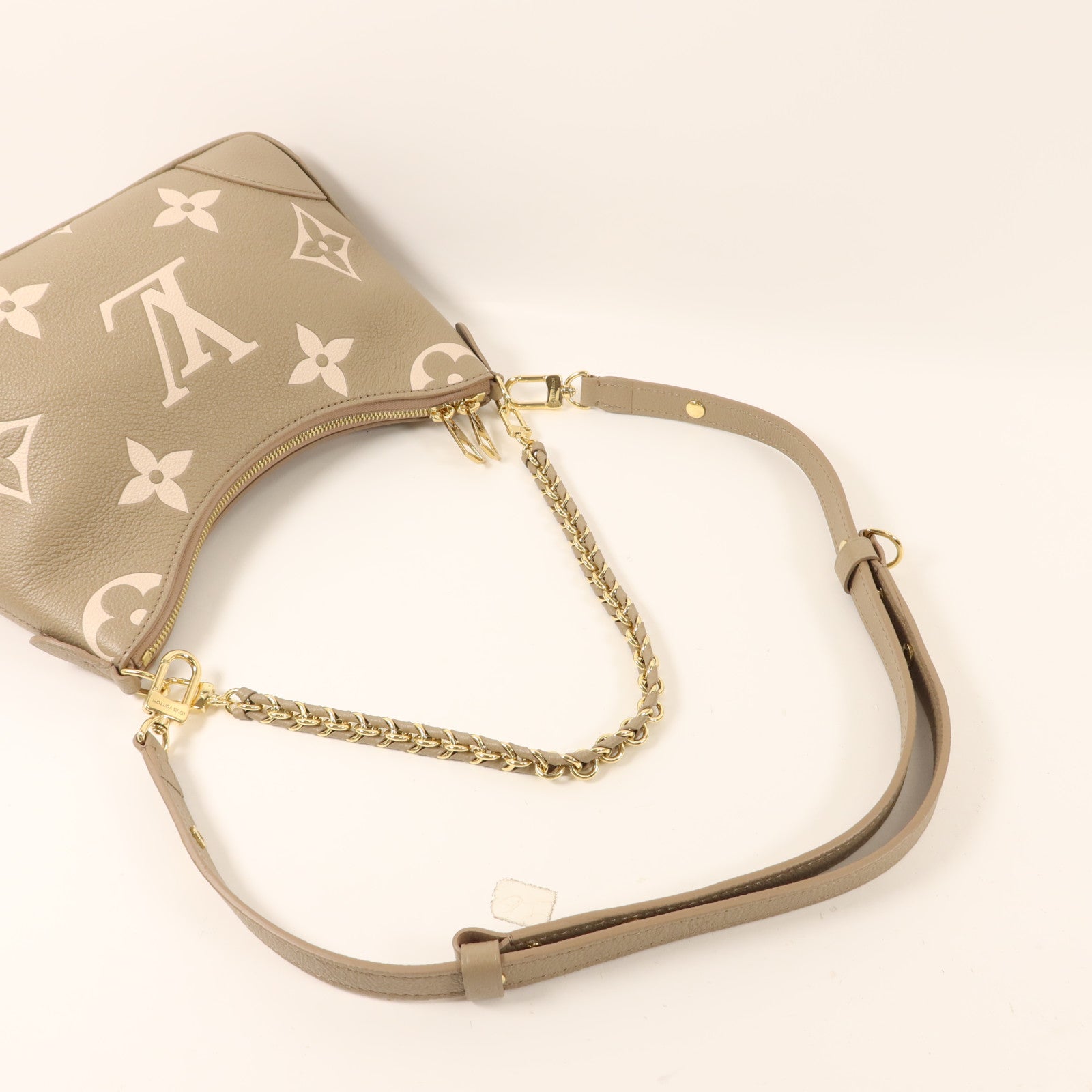 LOUIS VUITTON Monogram Empreinte Boulogne PM金扣手挽肩背兩用袋