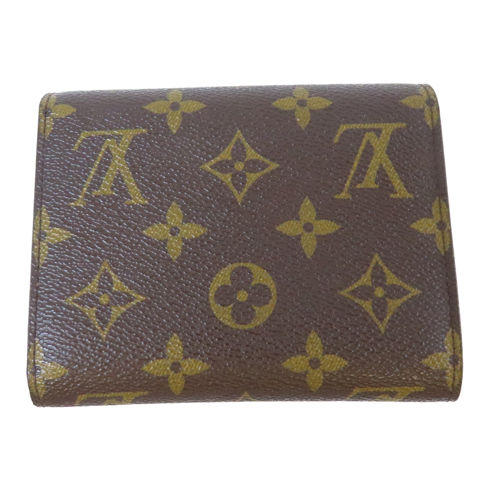 LOUIS VUITTON Monogram Joey Wallet金扣三摺短錢包啡色