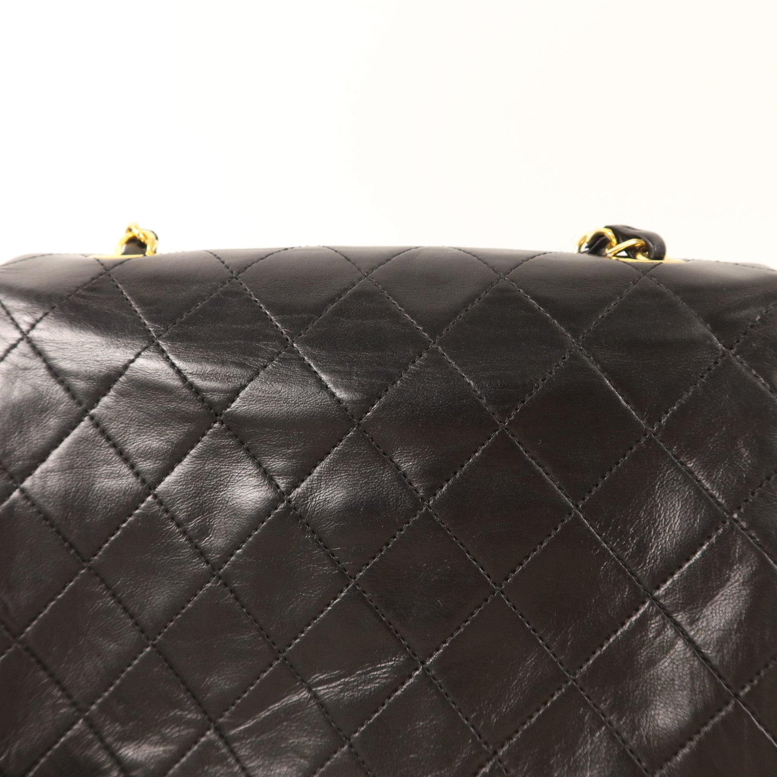 CHANEL 牛皮皮革Vintage Classic Flap Bag金扣鏈帶肩背袋