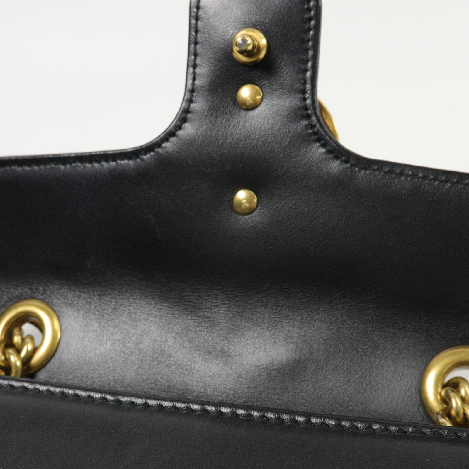GUCCI 牛皮皮革GG Marmont Small鏈帶肩背袋