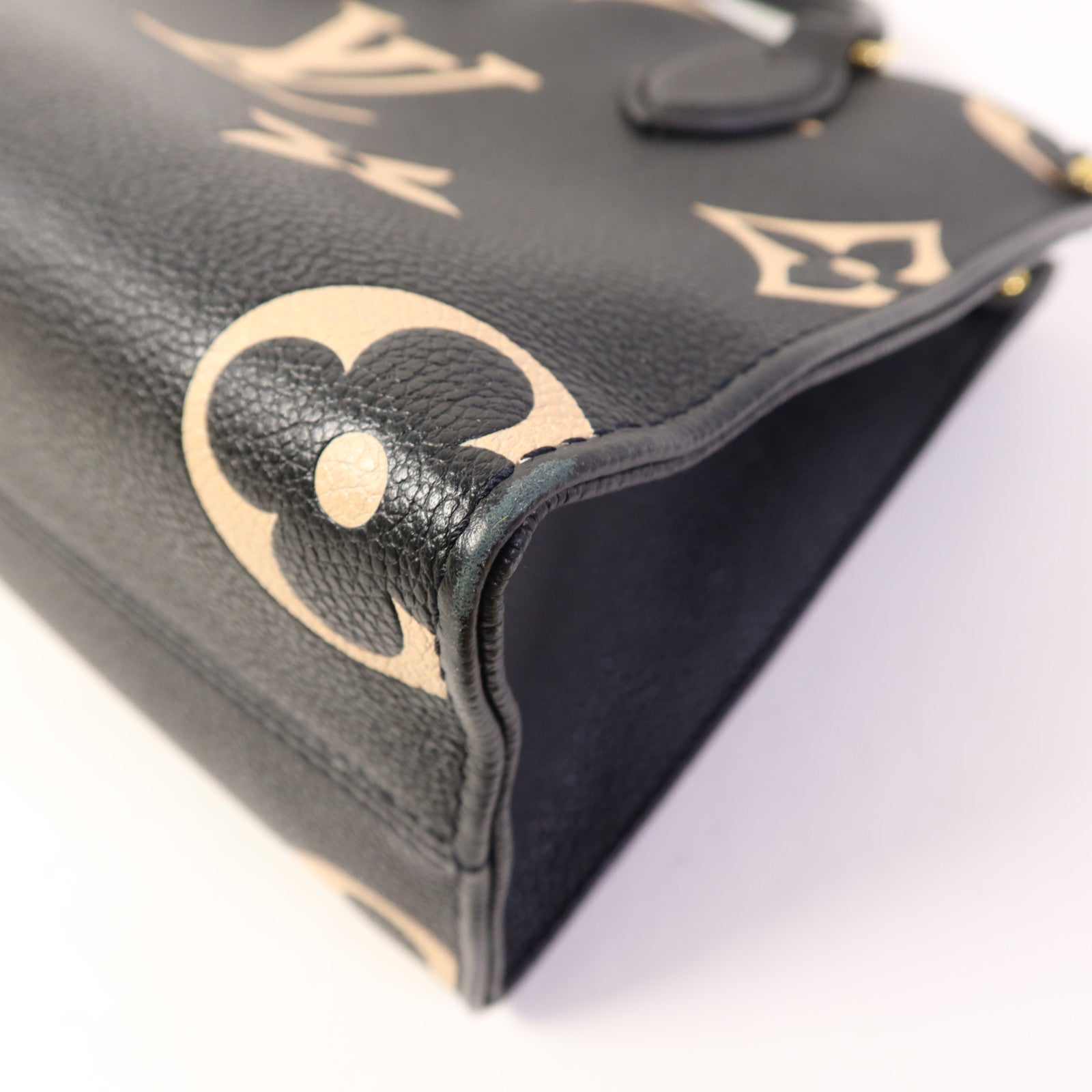 LOUIS VUITTON Monogram Empreinte On The Go PM金扣手挽肩背兩用袋