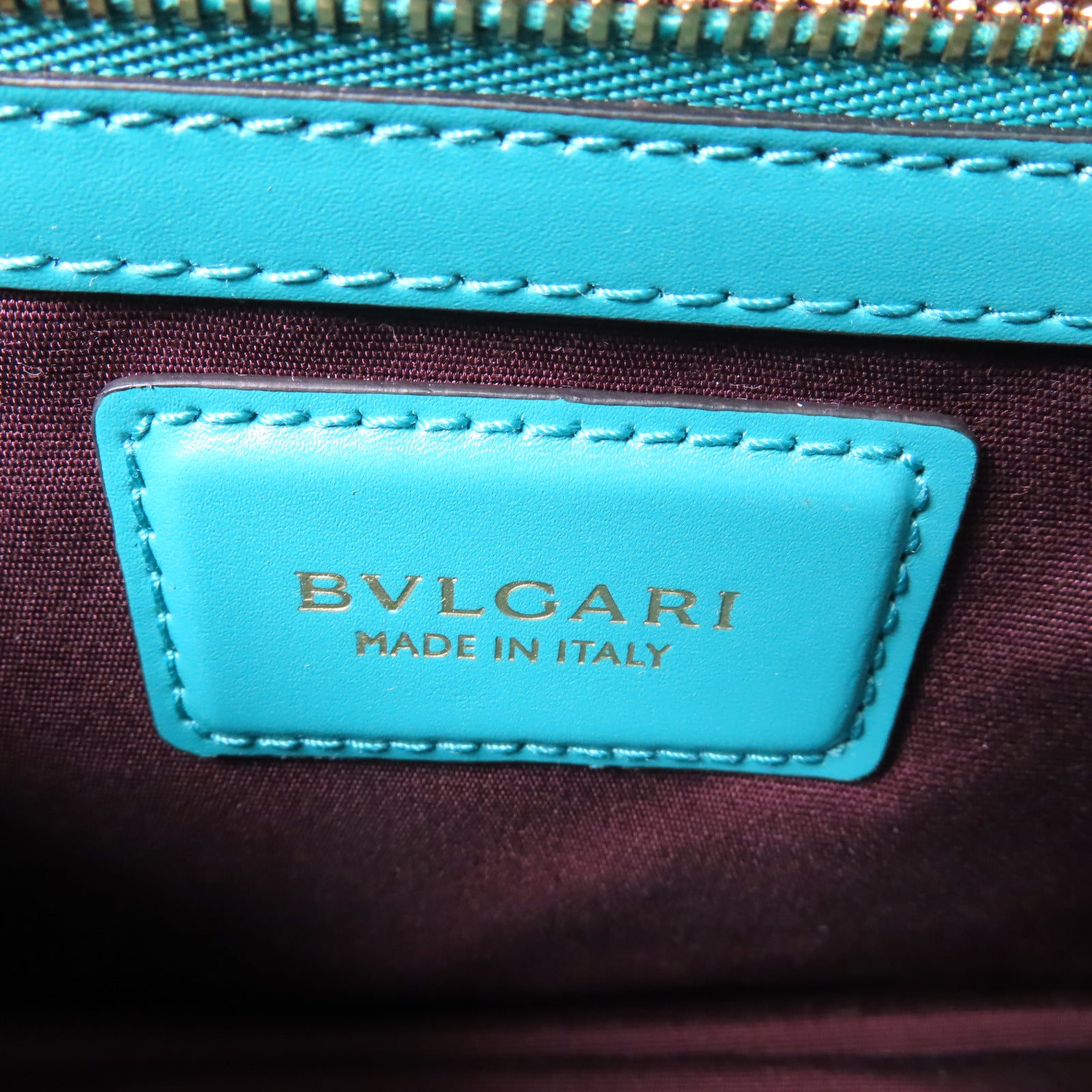 BVLGARI 【激減優惠】牛皮皮革Serpenti Forever金扣鏈帶肩背袋綠色