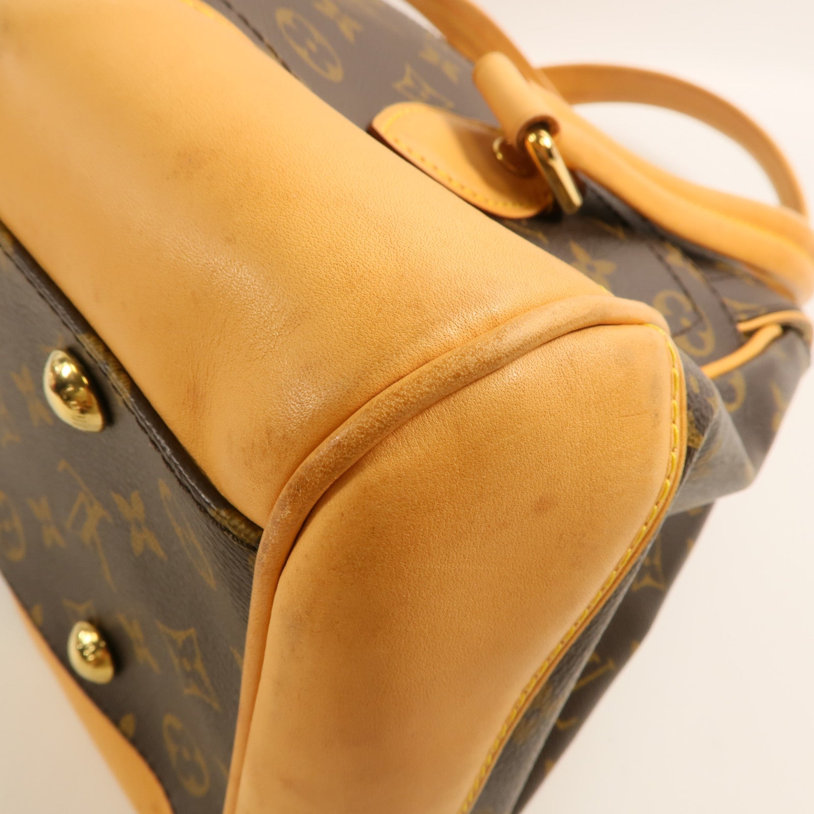 LOUIS VUITTON Monogram Beverly GM金扣手挽袋/肩背袋棕色