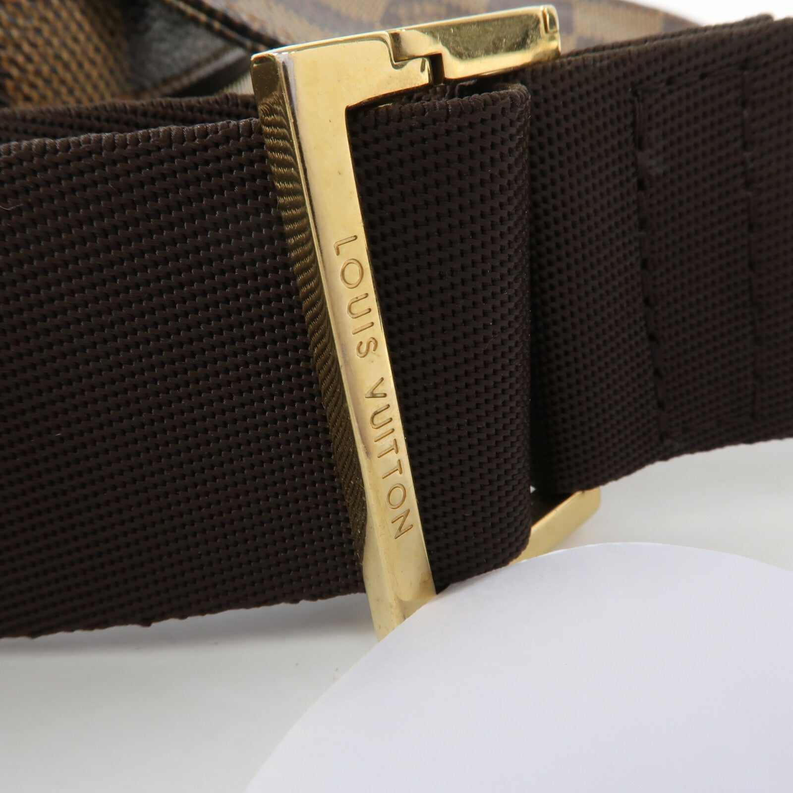 LOUIS VUITTON Damier Geronimos金扣腰包