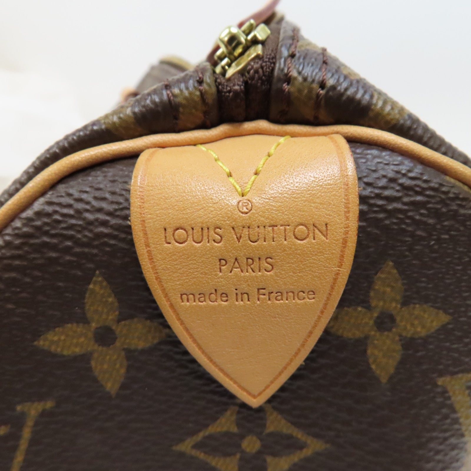 LOUIS VUITTON Monogram Speedy 25金扣手挽袋啡色