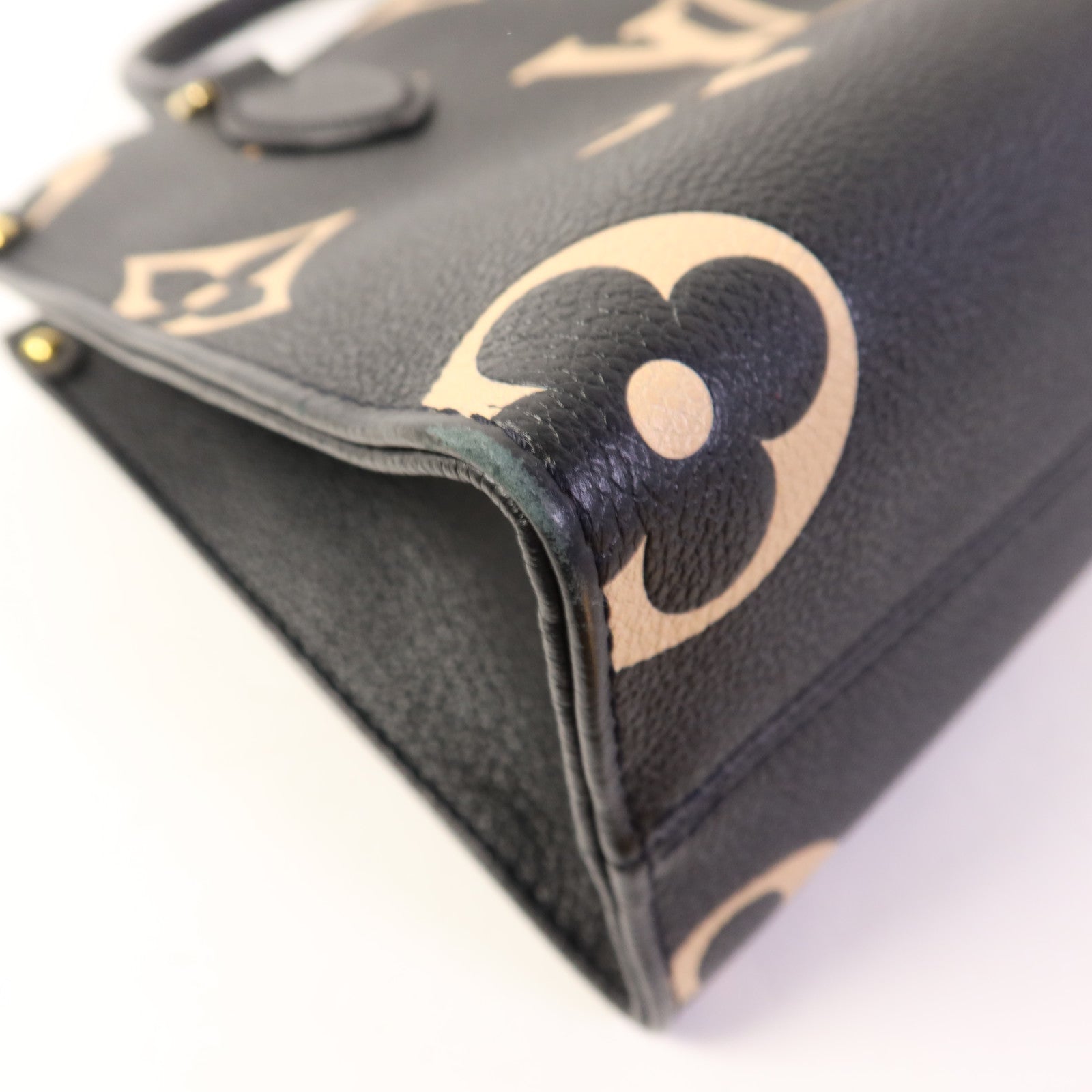 LOUIS VUITTON Monogram Empreinte On The Go PM金扣手挽肩背兩用袋