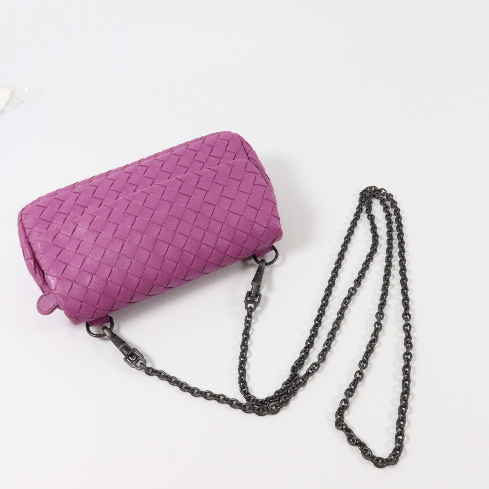BOTTEGA VENETA 羊皮皮革Shoulder Bag鏈帶肩背袋