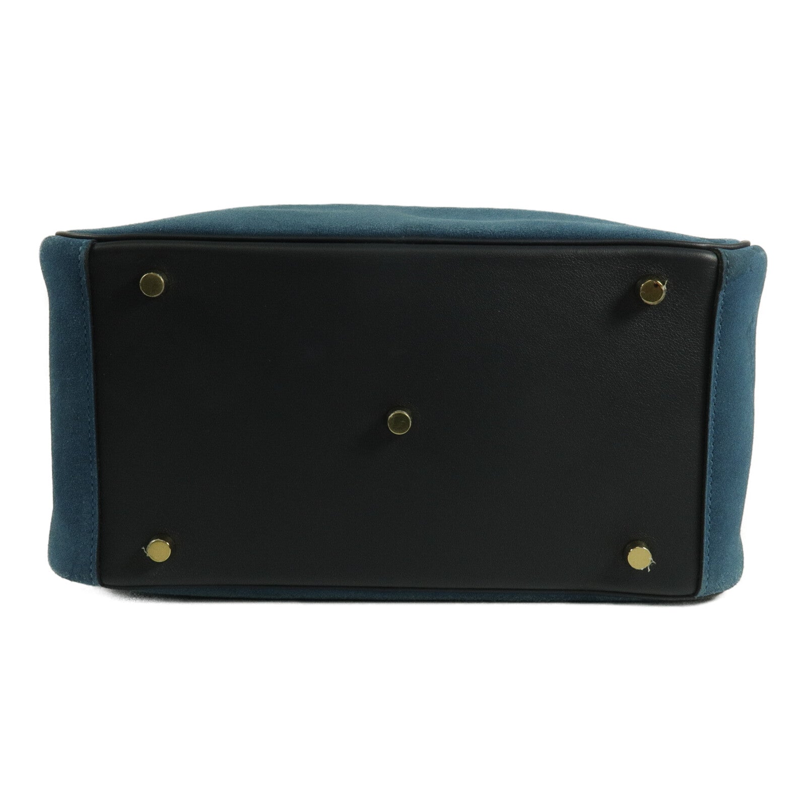 HERMES Suede皮革Lindy 30手挽肩背兩用袋Bleu Nuit