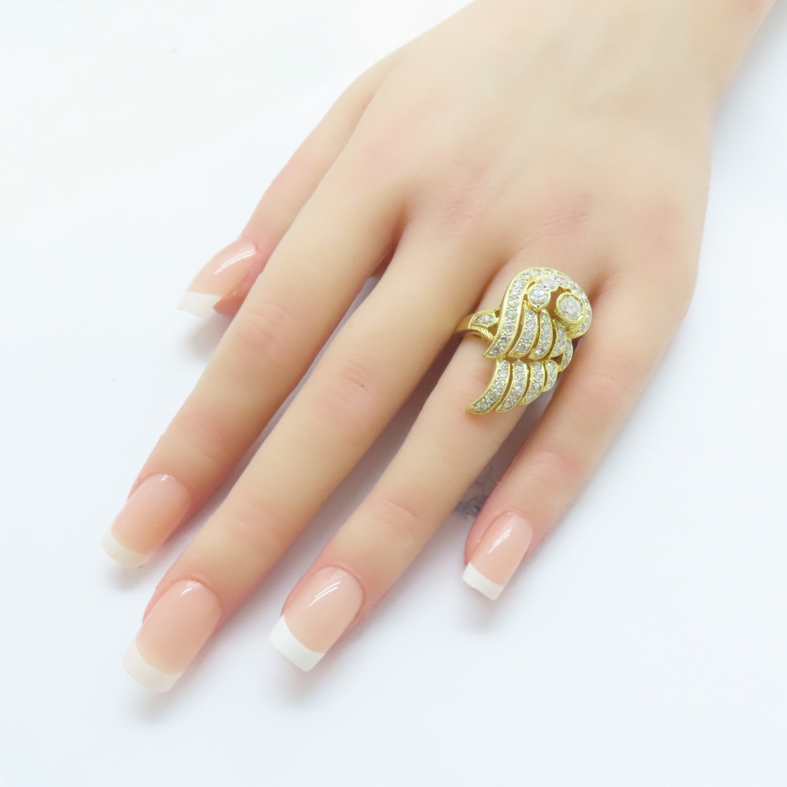 JEWELRY 【激減優惠】18K黃金Diamond Ring 0.32ct鑽石/1.88ct鑽石戒指US#6.5